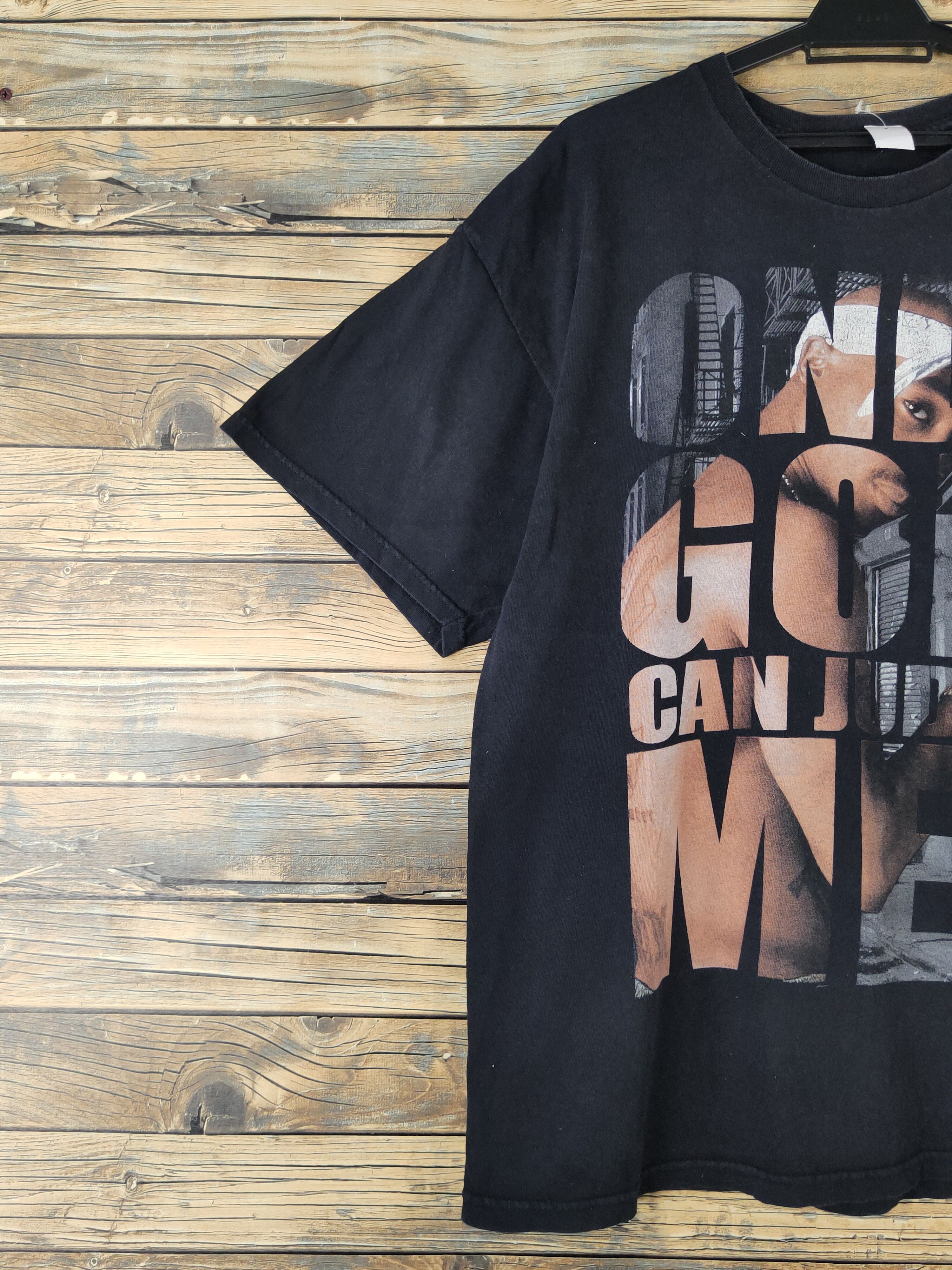 Band Tees DL Tupac Shakur vintage Black Short Sleeve T-shirt #1443 Size US L / EU 52-54 / 3 - 4 Thumbnail