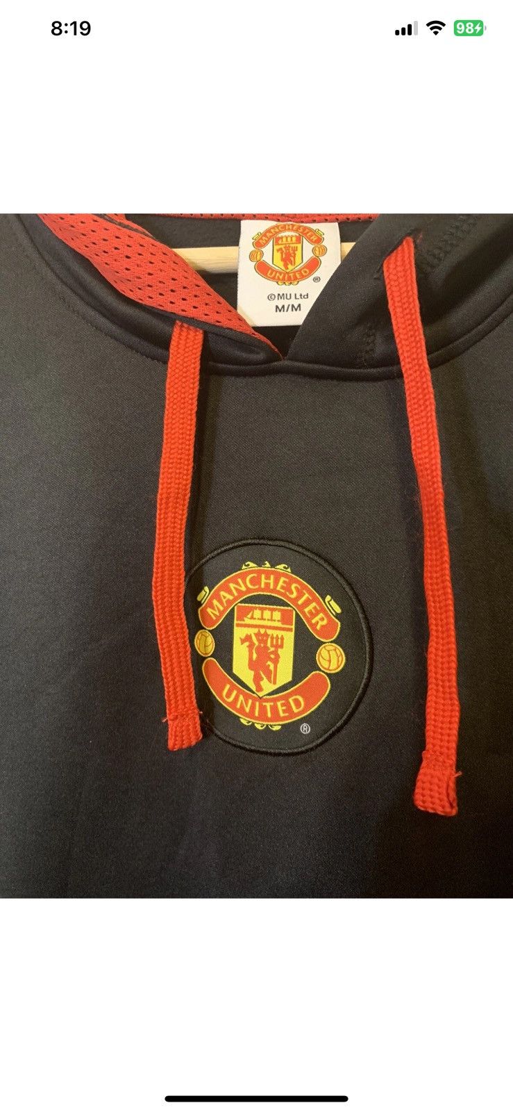 Other Manchester United Red Devils Men’s Sz M Football Hoodie Size US M / EU 48-50 / 2 - 5 Thumbnail