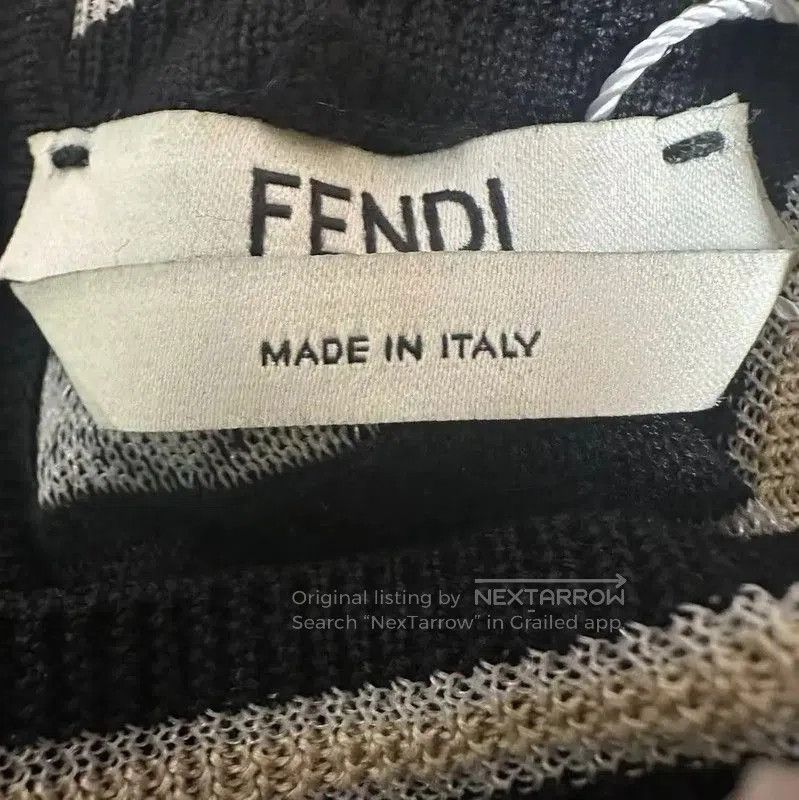 Fendi Fendi Black Silk Off-Shoulder Knit Top . Size S / US 4 / IT 40 - 3 Thumbnail