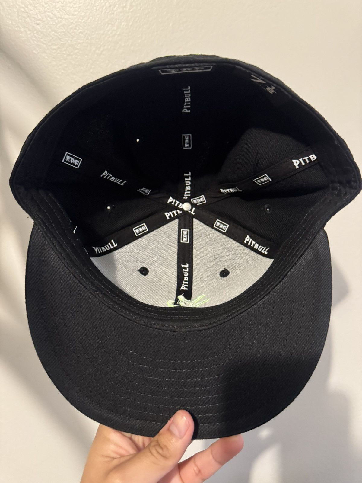 Destroy Lonely 7 1/8 PLAYBOI CARTI YVL FITTED GREEN ON BLACK HAT ❤️✅ OPIUM Size ONE SIZE - 3 Thumbnail