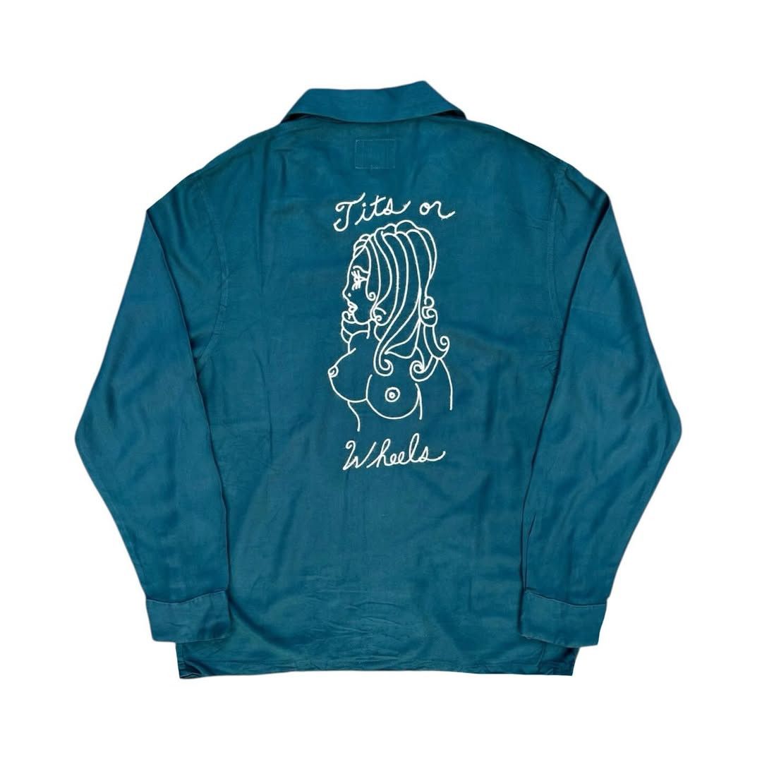 FUCT Fuct SSDD x Wes Lang 'Tits or Wheels' Loop Collar Shirt Size US M / EU 48-50 / 2 - 1 Thumbnail