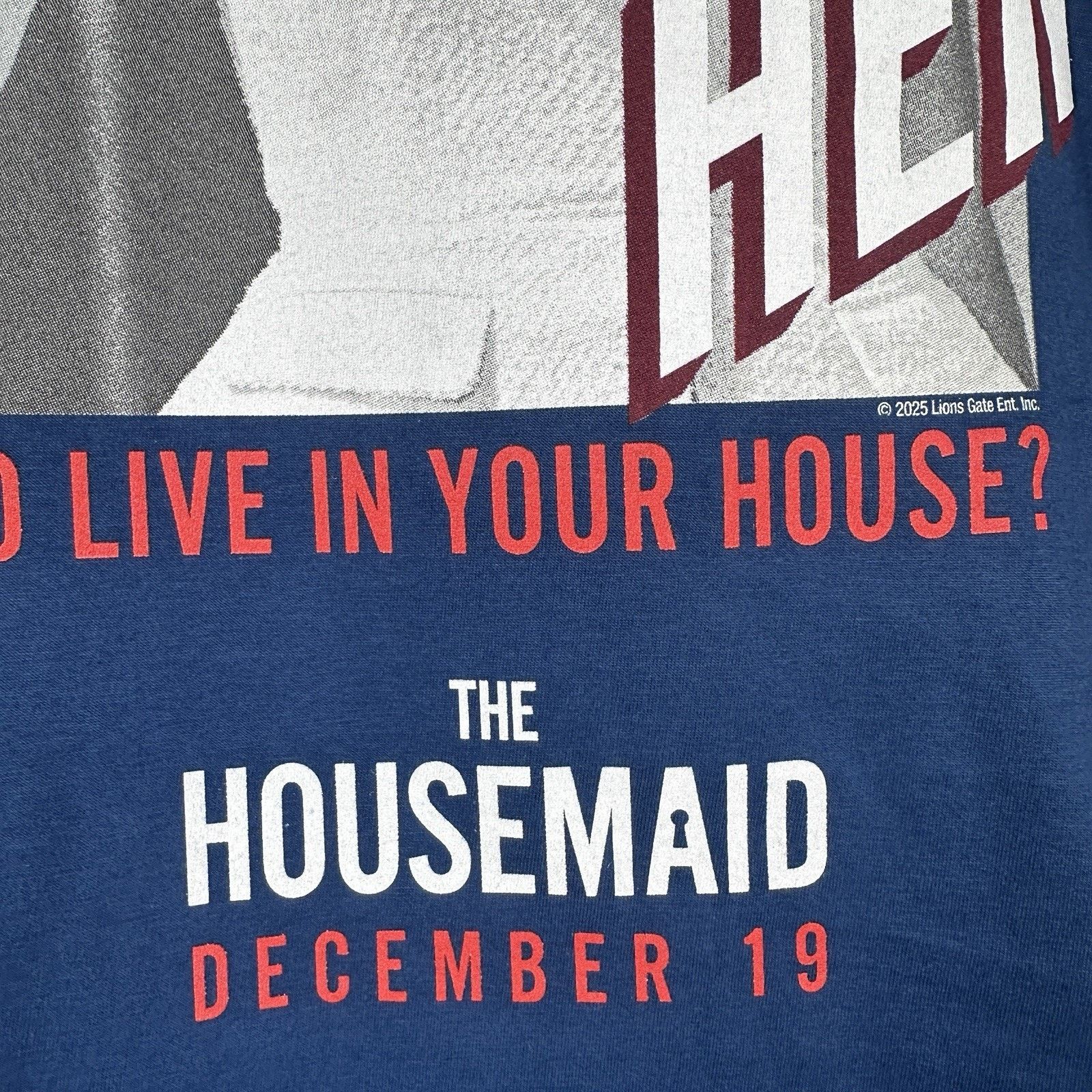 Other The Housemaid Sydney Sweeney Movie Promo T-Shirt Men S Blue Size US S / EU 44-46 / 1 - 3 Thumbnail