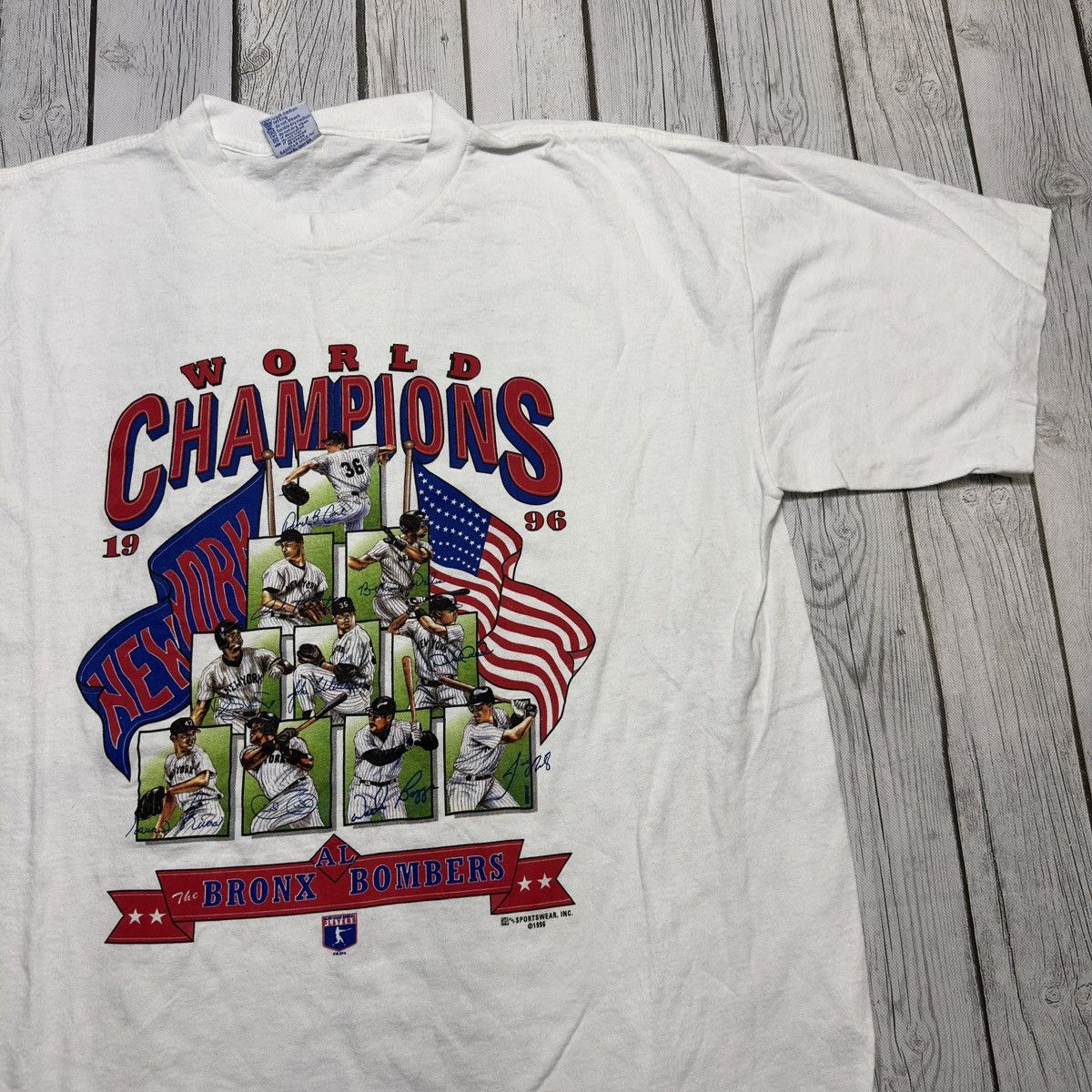 MLB × New York Yankees × Vintage Vintage 1996 World Series Champions tee Size US XL / EU 56 / 4 - 3 Thumbnail
