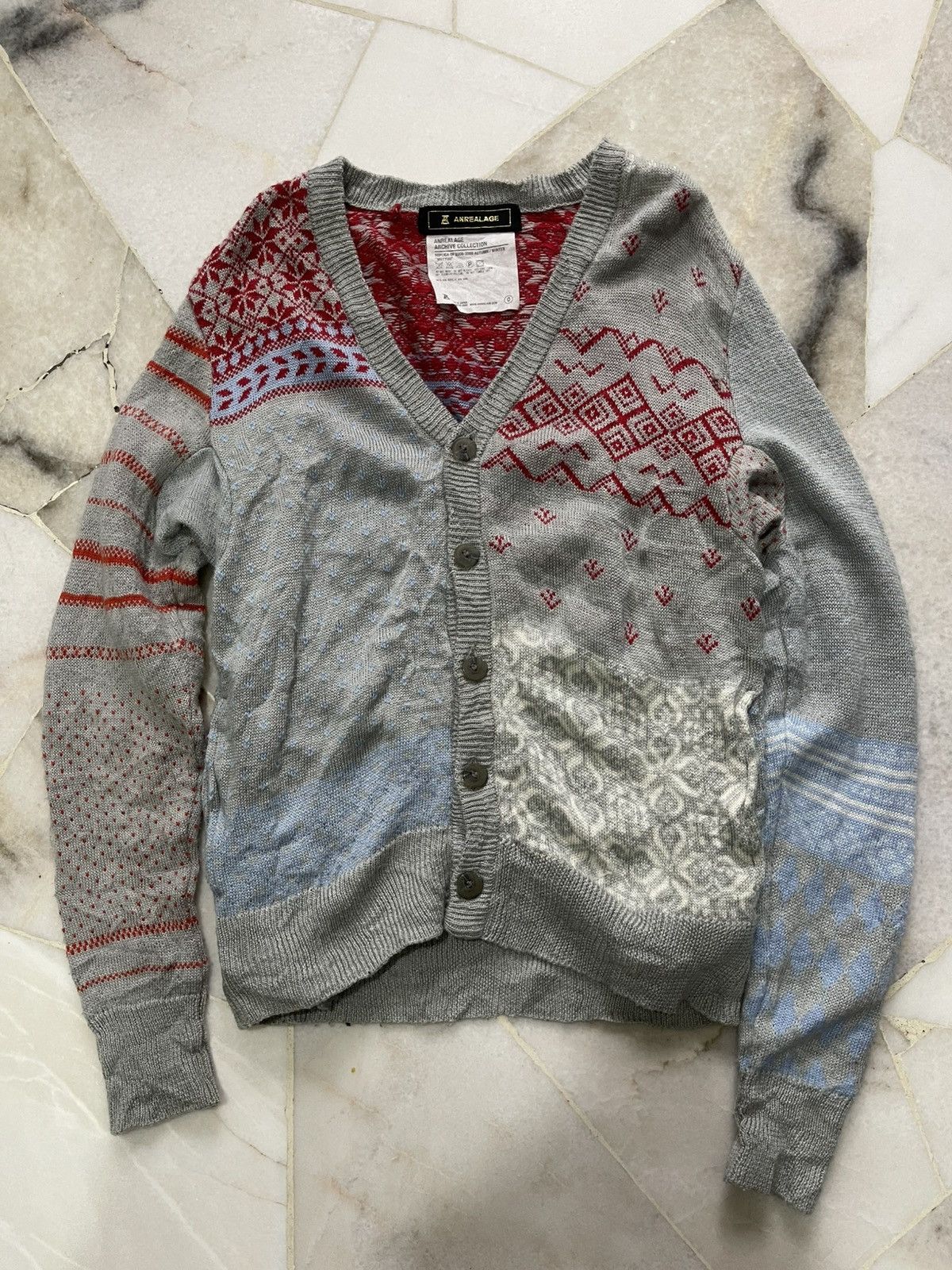 ANREALAGE Replica A/W 2008-2009 'MUTYUU' Cardigan Size US XS / EU 42 / 0 - 1 Thumbnail