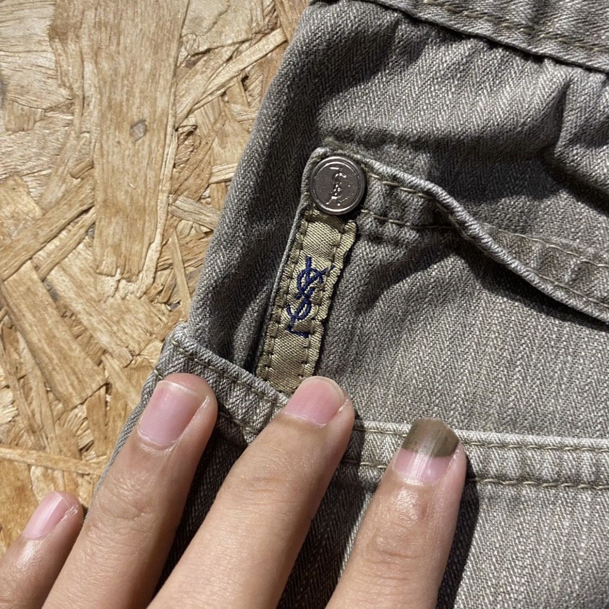 Yves Saint Laurent Rare VTG YSL YVES SAINT LAURENT JEANS PANTS MERCER OLD MONEY Size US 37 - 5 Thumbnail