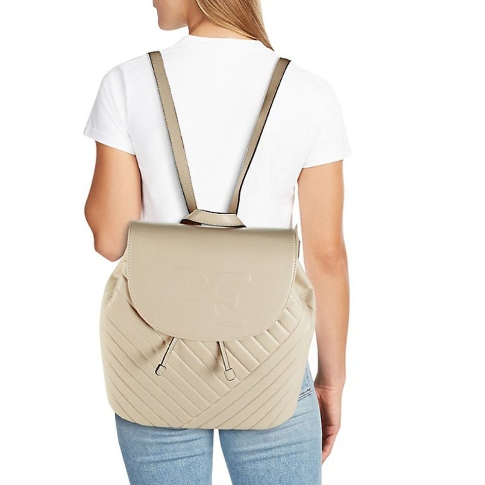 Other Sam Edelman Ivory Quilted Faux Leather Backpack Size ONE SIZE - 11 Thumbnail