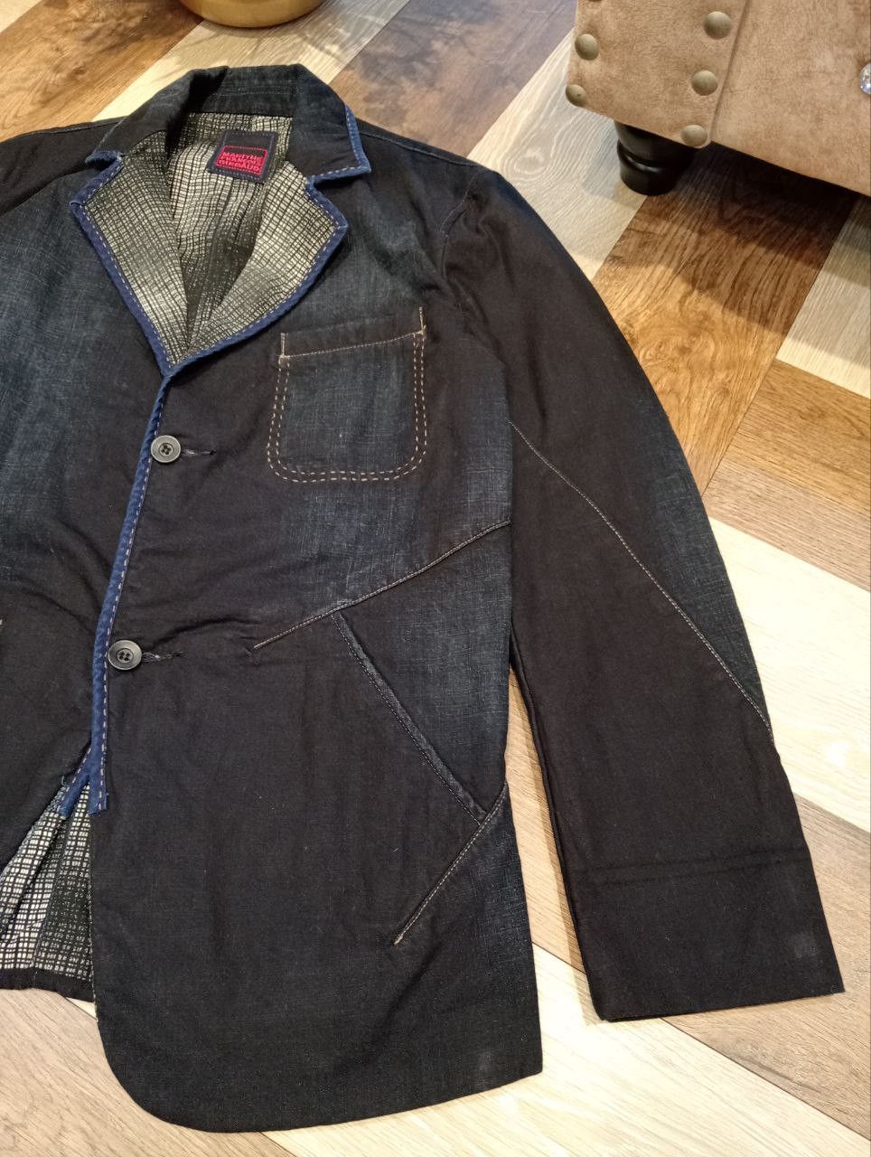 Marithe + Francois Girbaud MARITHE FRANCOIS GIRBAUD JAPAN DENIM INDIGO TAILORED JACKET Size US M / EU 48-50 / 2 - 4 Thumbnail