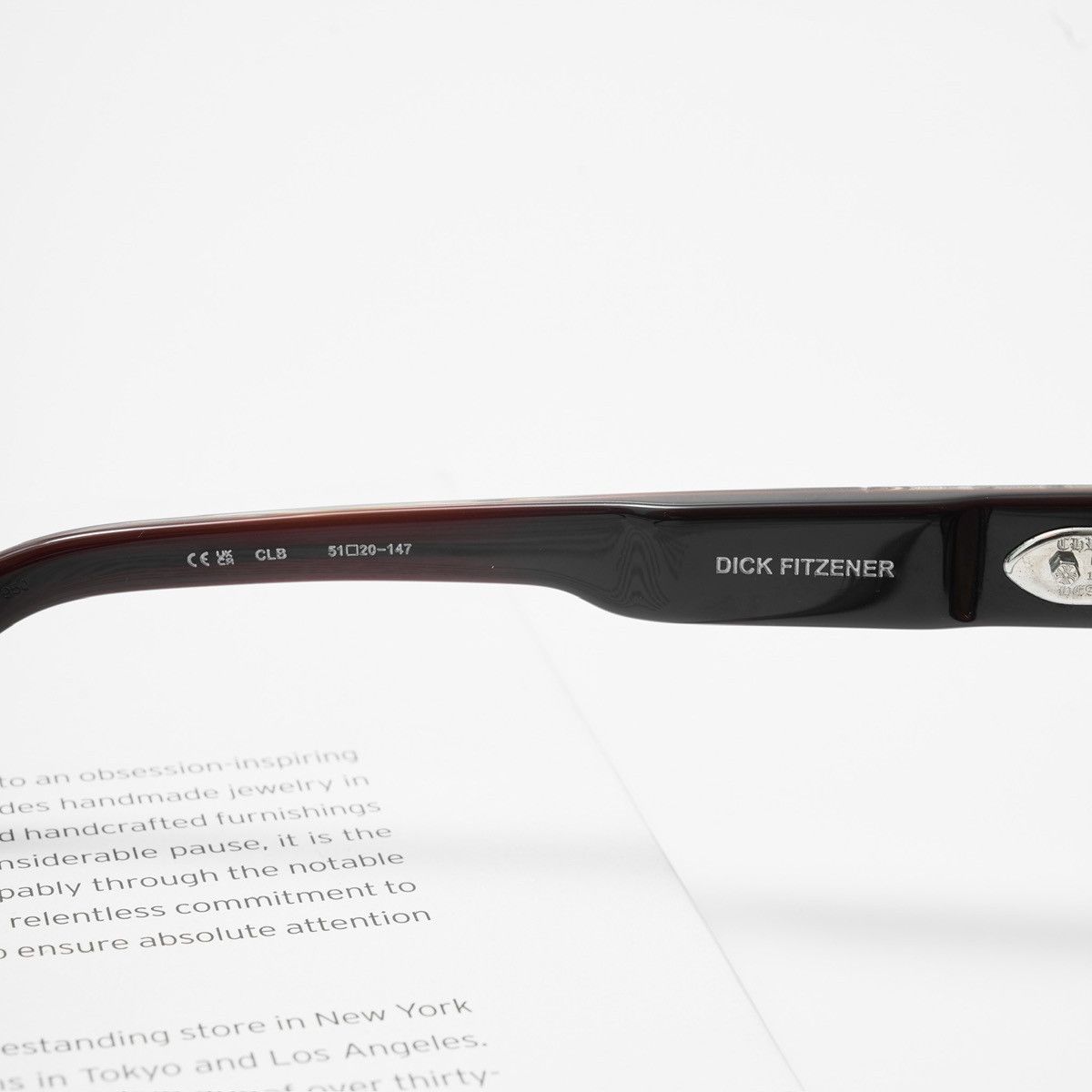 Chrome Hearts CHROME HEARTS DICK FITZENER CLASSIC BROWN GLASSES Size ONE SIZE - 5 Thumbnail