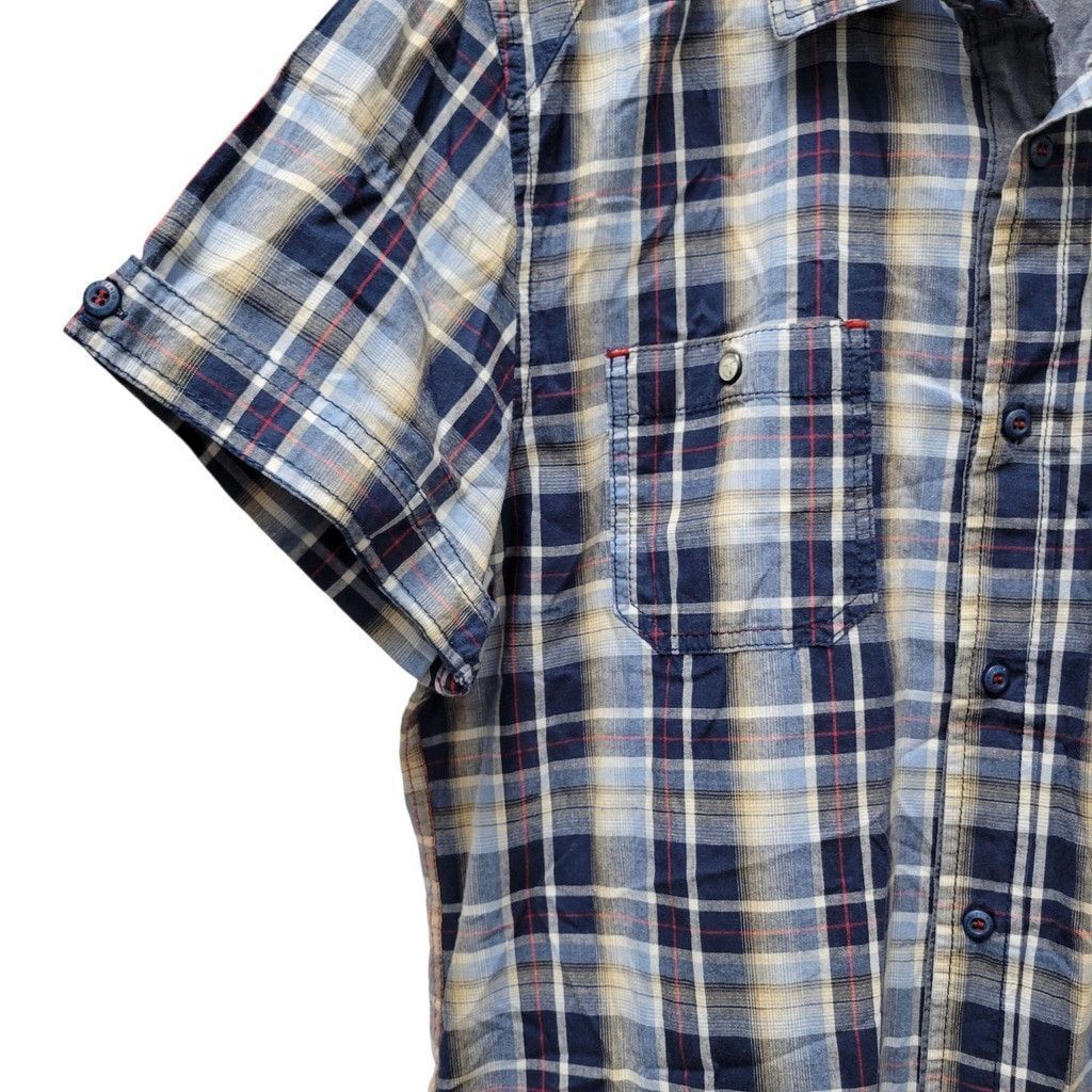 Buffalo David Bitton Buffalo David Bitton Plaid Shorts Sleeve Slim-Fit Medium Size US M / EU 48-50 / 2 - 4 Thumbnail