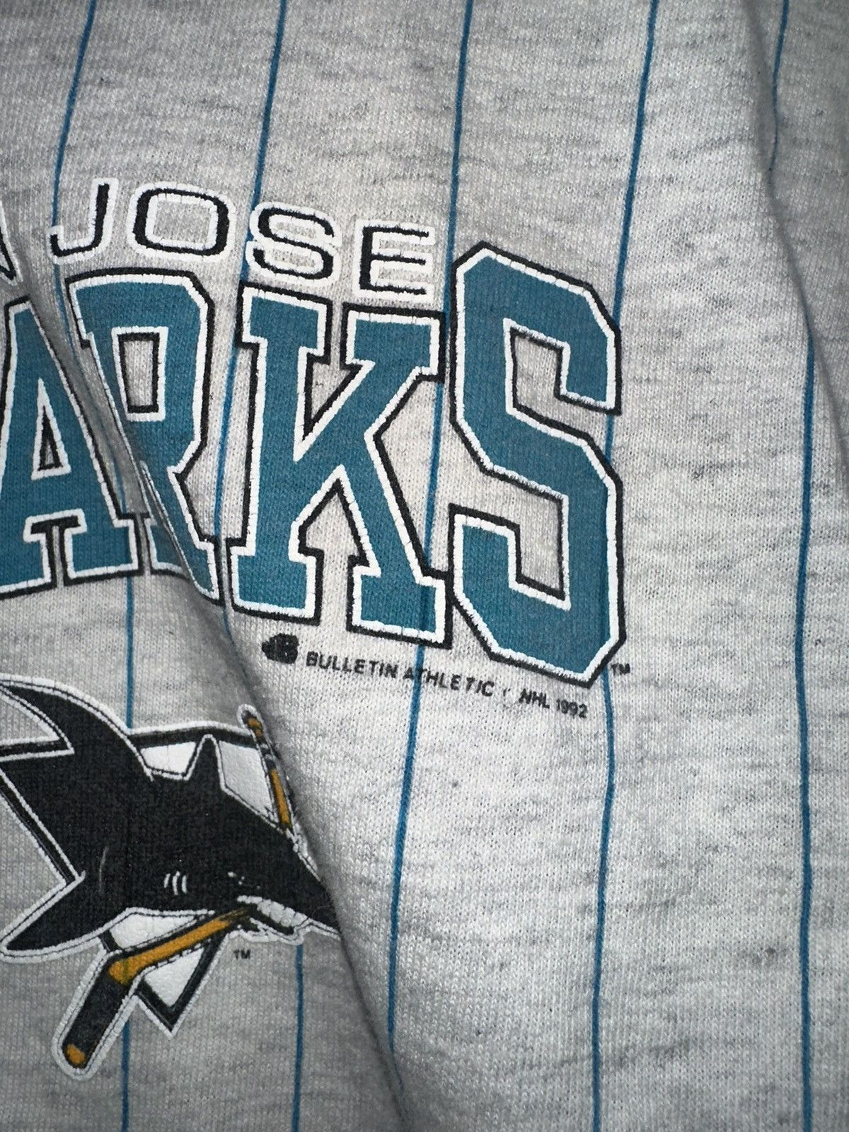 NHL × Vintage Vintage San Jose Sharks Jersey 90’s NHL Baseball Tee Grail Size US XL / EU 56 / 4 - 4 Thumbnail