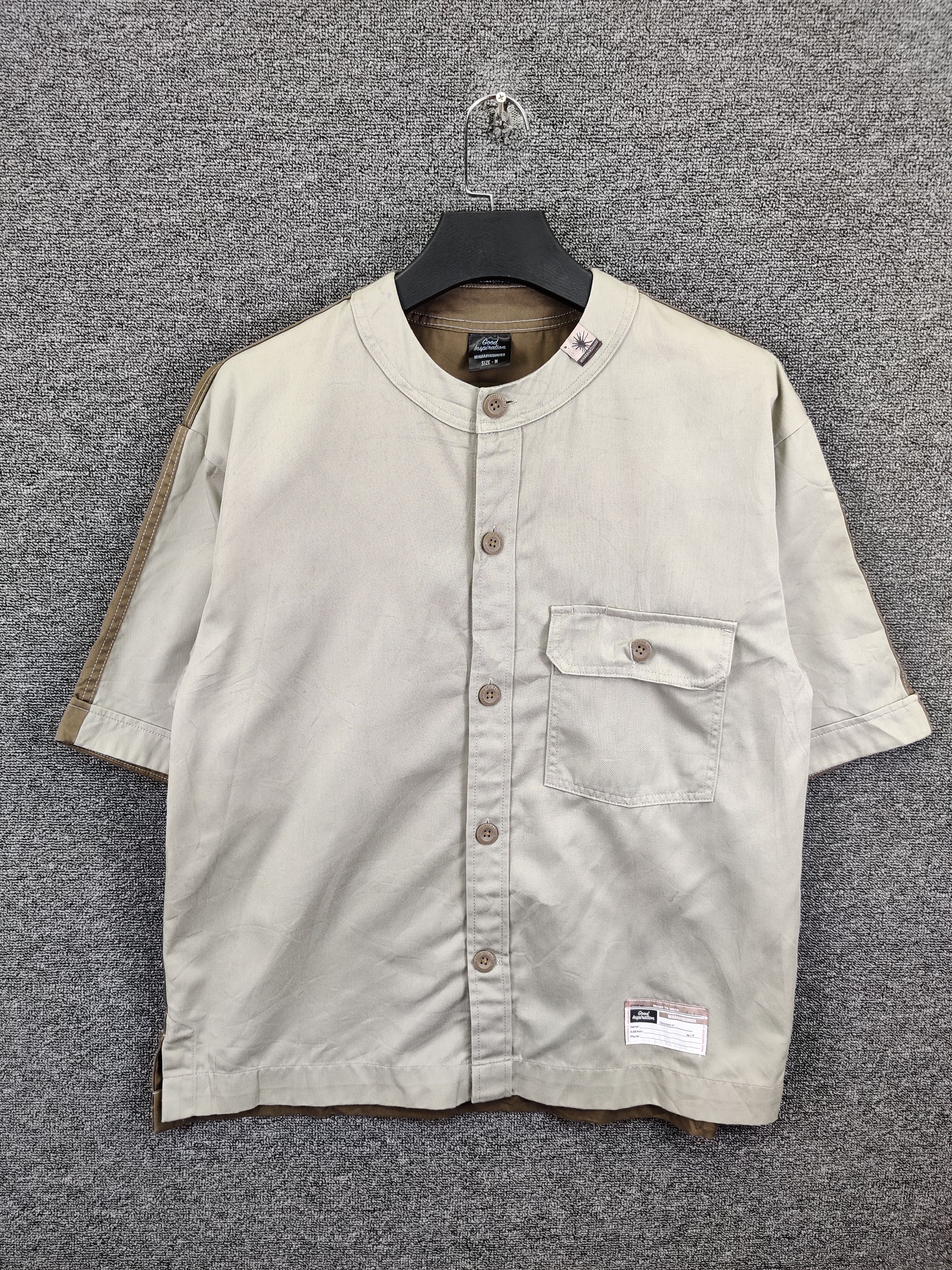 GU × Maison MIHARA YASUHIRO Gu x Mihara Yasuhiro Good Inspiration Work Shirt Button Ups Size US M / EU 48-50 / 2 - 1 Thumbnail