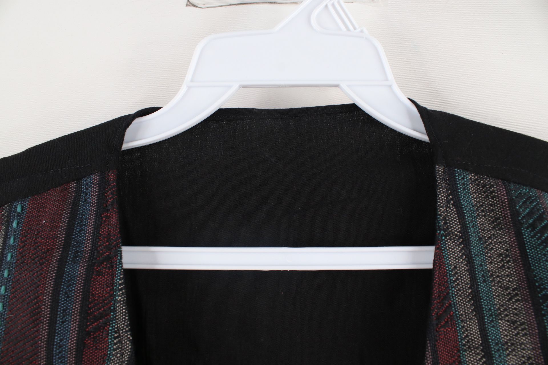 Vintage Vintage 90s Streetwear Rainbow Tapestry Knit Tie Back Vest Size L / US 10 / IT 46 - 5 Thumbnail