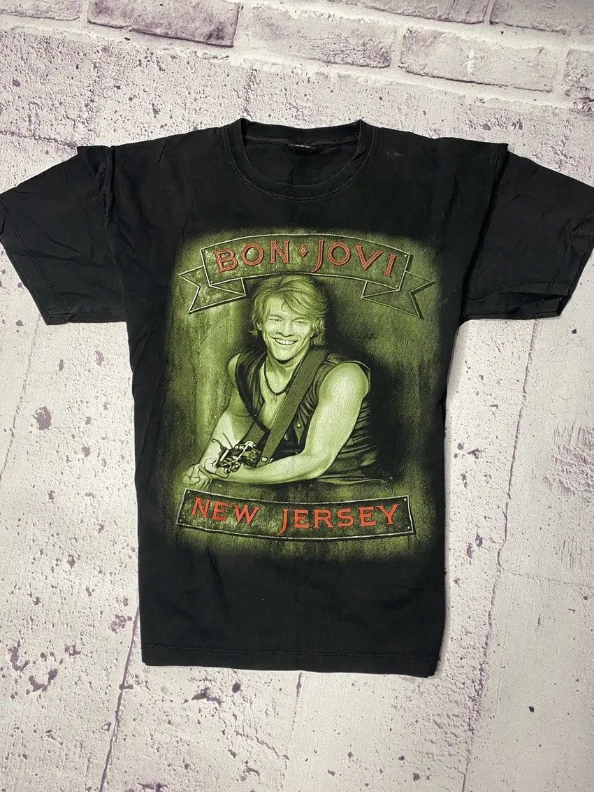 Band Tees × Vintage Vintage Bon Jovi New Jersey T Shirt like Guns n Roses Size US XL / EU 56 / 4 - 1 Thumbnail