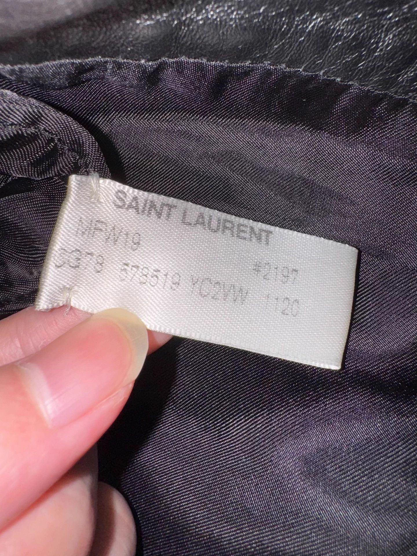 Saint Laurent Paris Saint Laurent zippered lambskin basic leather pants Size 28" / US 6 / IT 42 - 8 Thumbnail