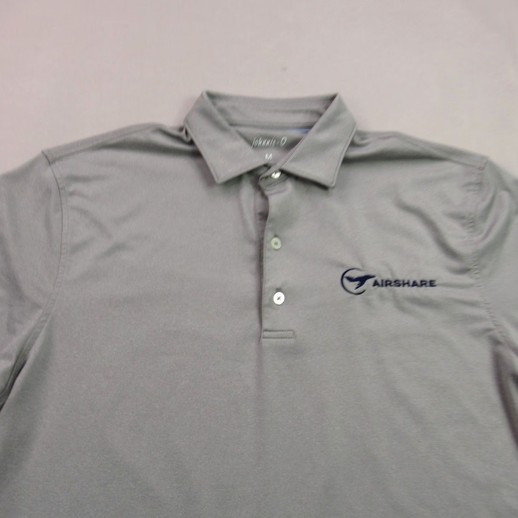 johnnie-O johnnie-O Shirt Mens Medium Short Sleeve Golf Polo Lightweight Gray Casual Size US M / EU 48-50 / 2 - 3 Thumbnail