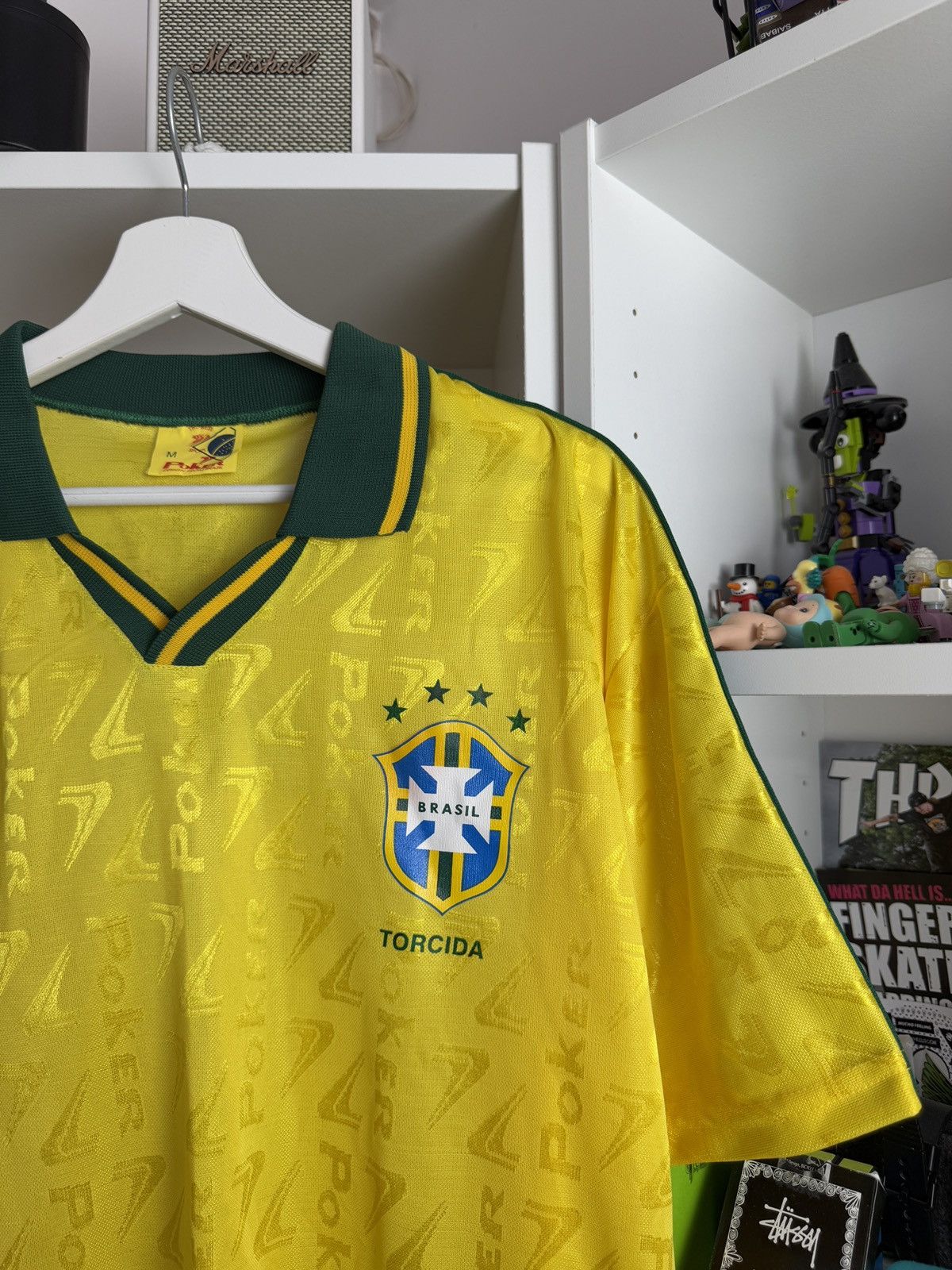 Vintage Vintage 90s Brasil Brazil blockcore soccer football jersey Size US M / EU 48-50 / 2 - 6 Thumbnail