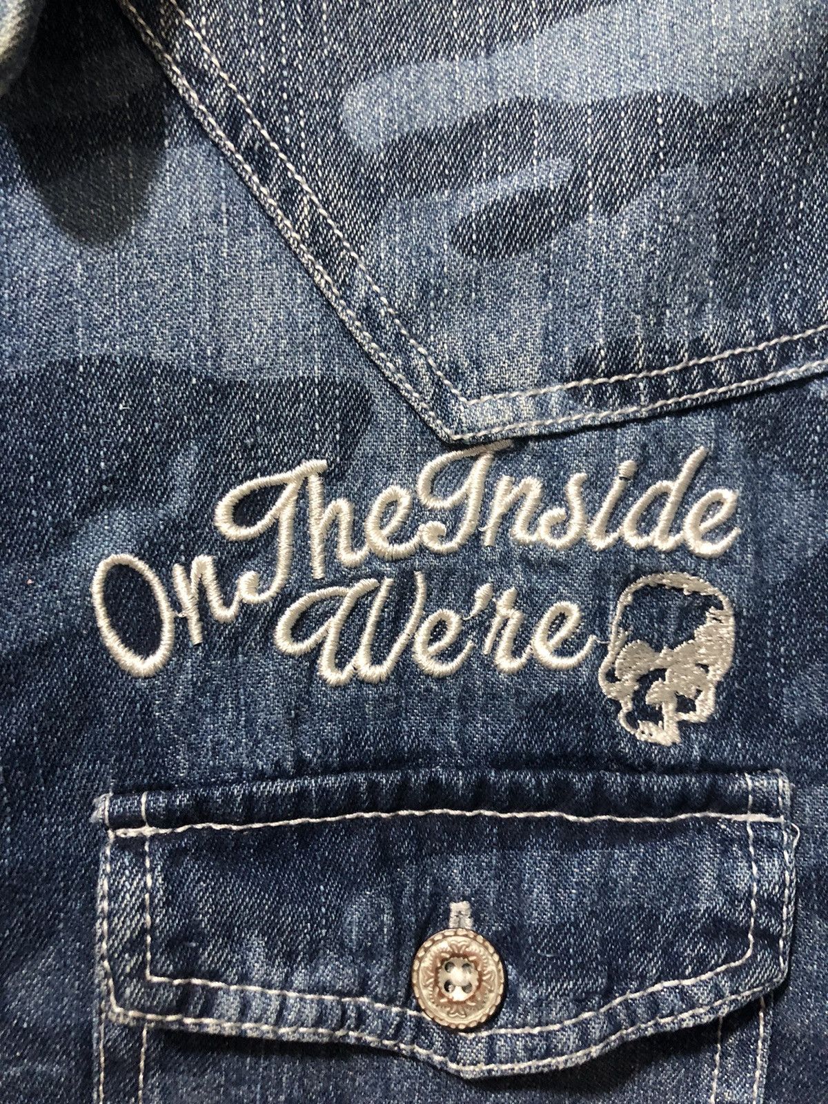 In The Attic × Japanese Brand In the attic homme camo denim shirt Size US L / EU 52-54 / 3 - 3 Thumbnail