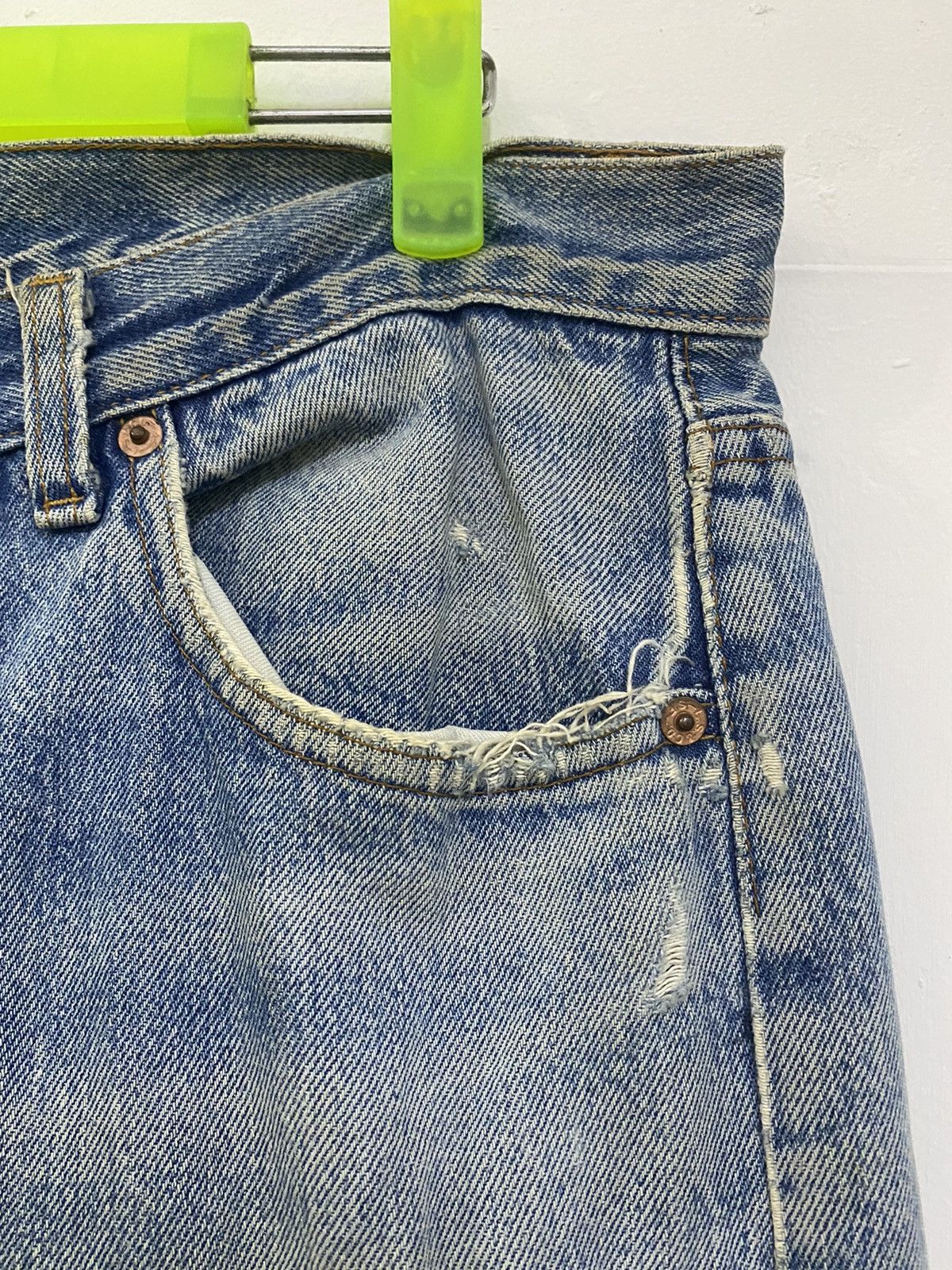 Levi's 💥LEVIS 501 90s REWORK INSPIRE BY KAPITAL BORO SASHIKO JAPAN Size US 32 / EU 48 - 8 Thumbnail