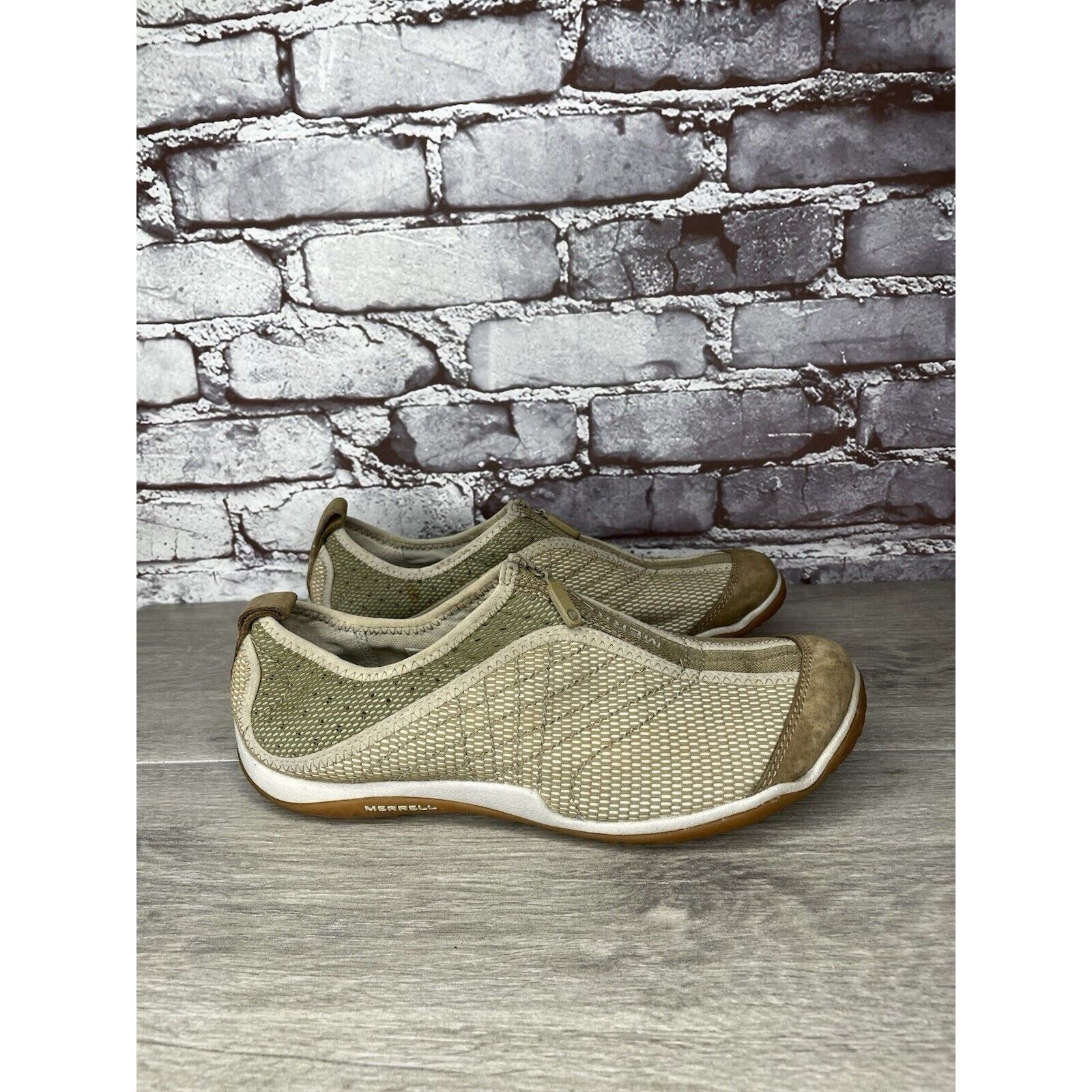 Merrell Merrell Lorelei Zip Deep Tan Synthetic Sneakers Shoes Women Size US 9 / IT 39 - 9 Thumbnail