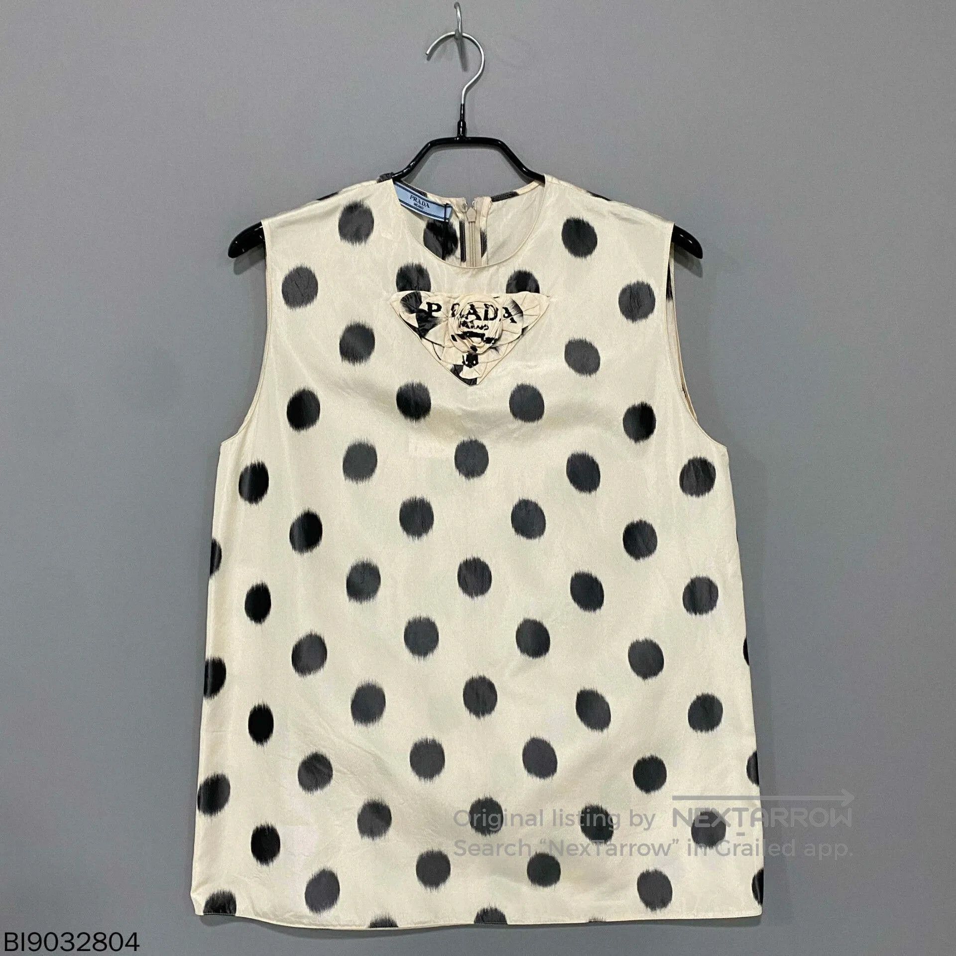 Prada Prada Polka Dot Sleeveless Dress. Size S / US 4 / IT 40 - 3 Thumbnail