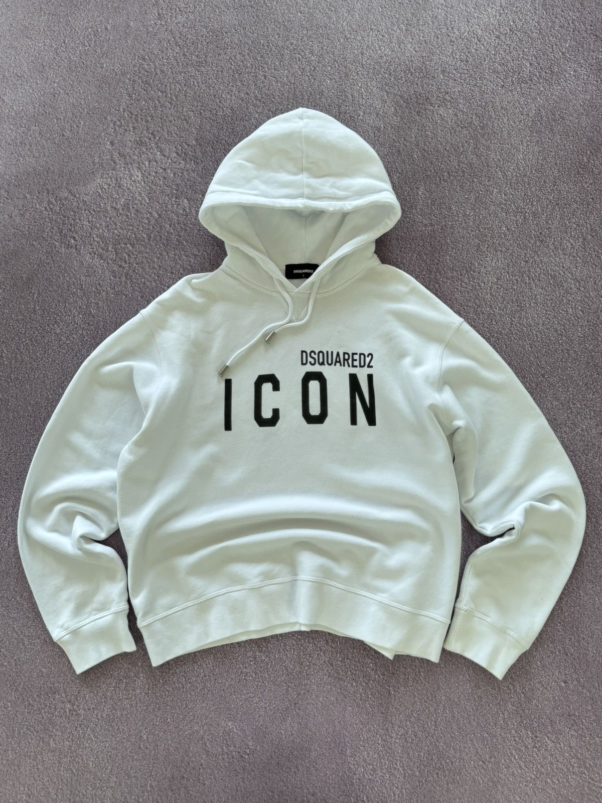 Dsquared2 00s Dsquared2 Big Logo Luxury “Icon” Hoodie Size US L / EU 52-54 / 3 - 1 Thumbnail