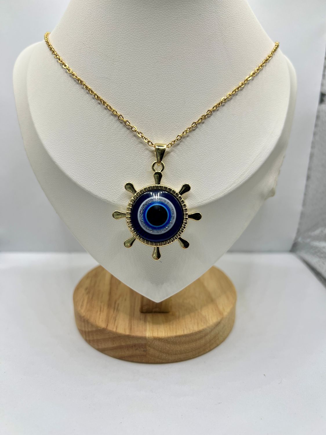 Jewelry Big Evil Eye Chain Necklace Size ONE SIZE - 3 Thumbnail
