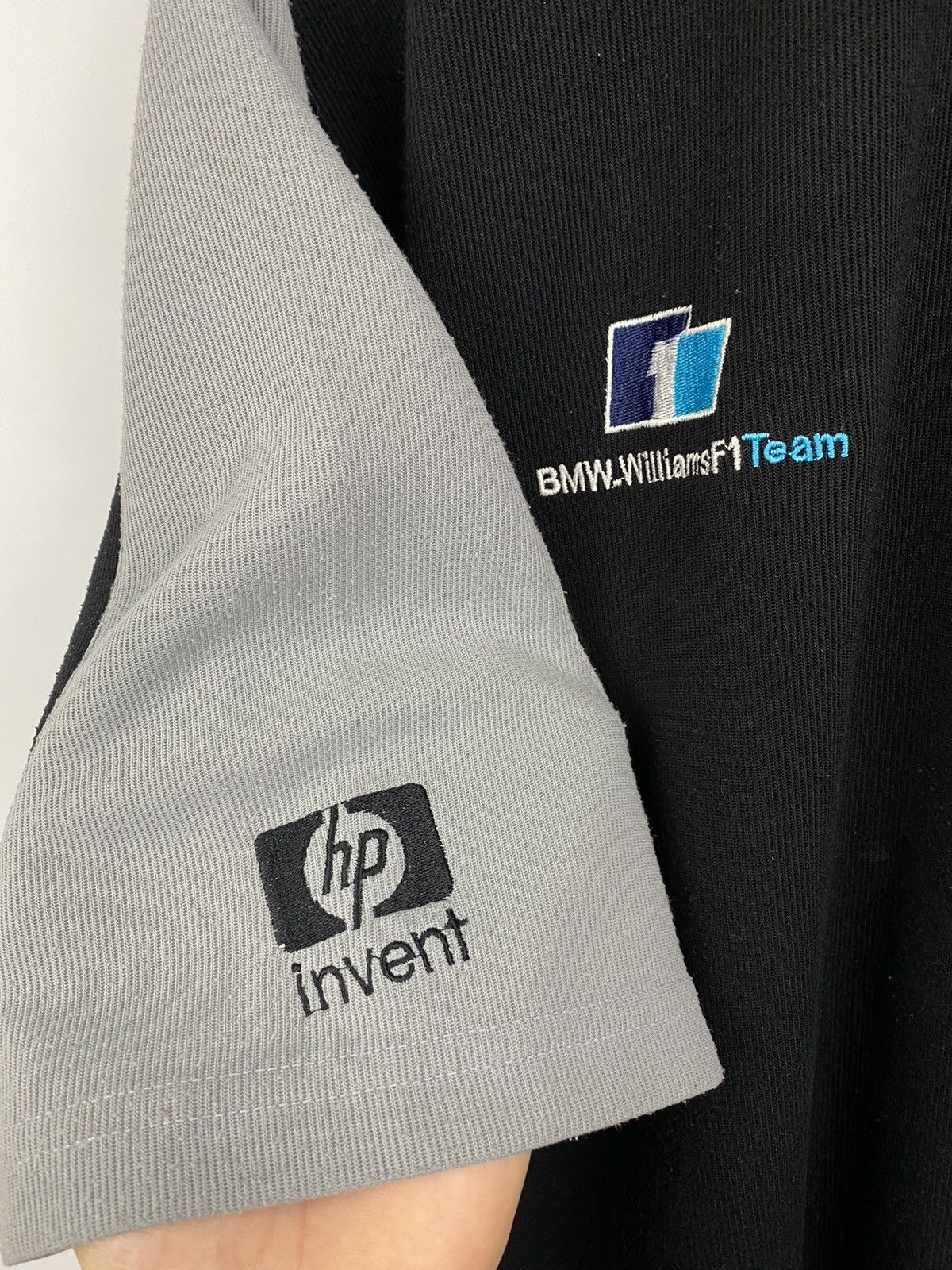 BMW Vintage 90s BMW Williams F1 Team Racing Graphic polo t-shirt Size US XL / EU 56 / 4 - 6 Thumbnail