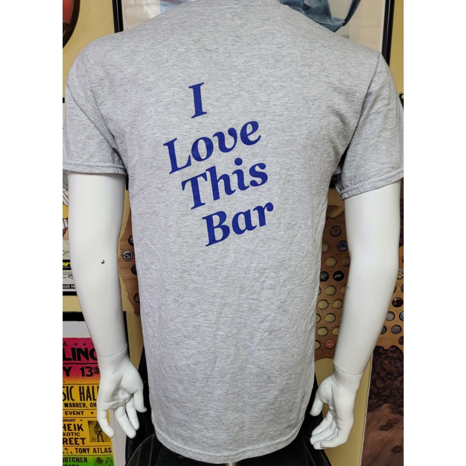 Jerzees VTG Jerzees T-Shirt Men M Gray Logo Print Talley's Log Cabin Bar Lewiston MI 90s Restaurants Bars Shirt Size US M / EU 48-50 / 2 - 3 Thumbnail