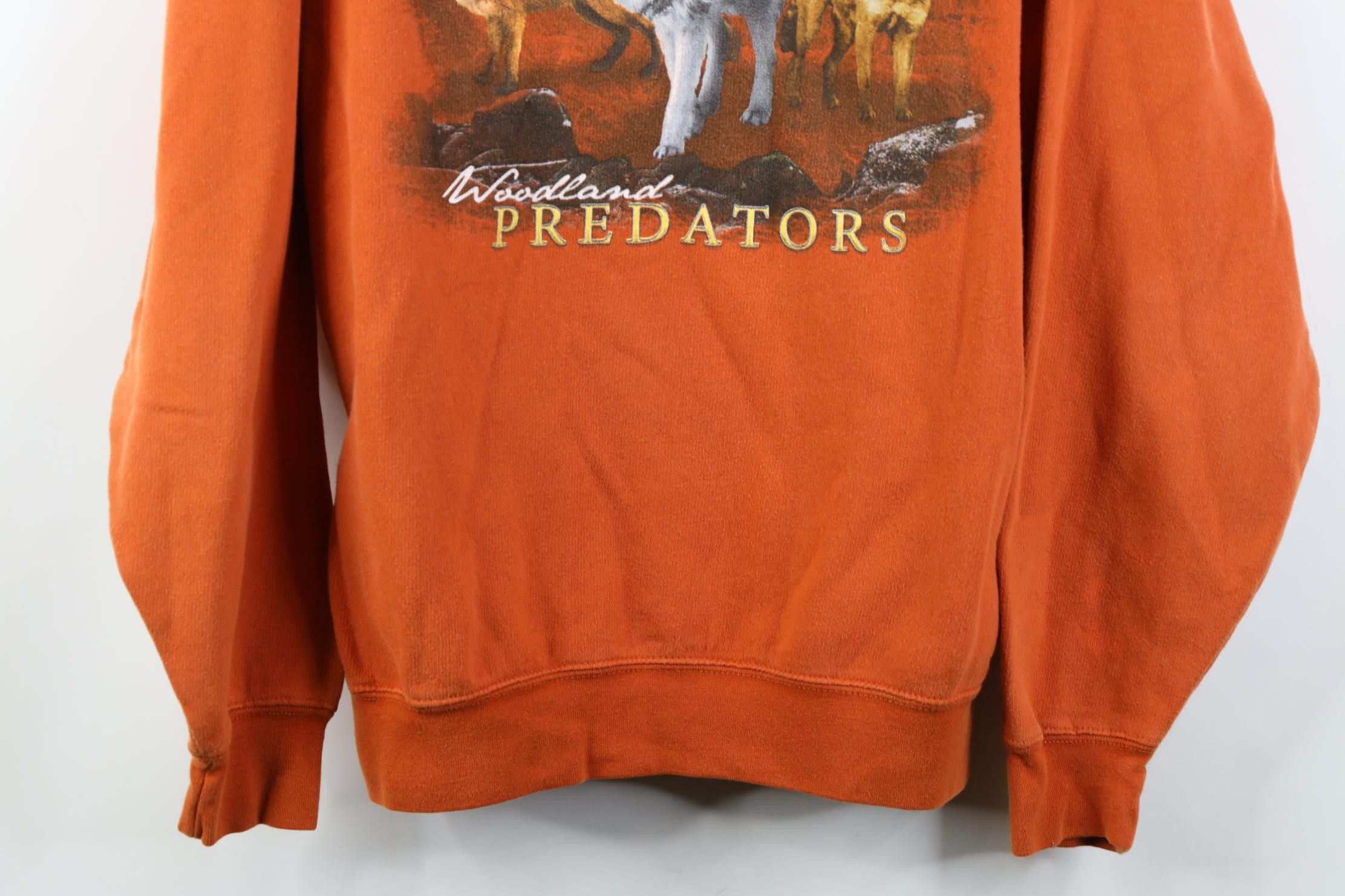 Vintage Vintage 90s Streetwear Nature Wolf Fox Crewneck Sweatshirt Size US M / EU 48-50 / 2 - 3 Thumbnail