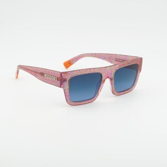 Missoni Missoni MIS 0129/S 0QQ7 08 Sunglasses Pink Square Frame Size ONE SIZE - 7 Thumbnail