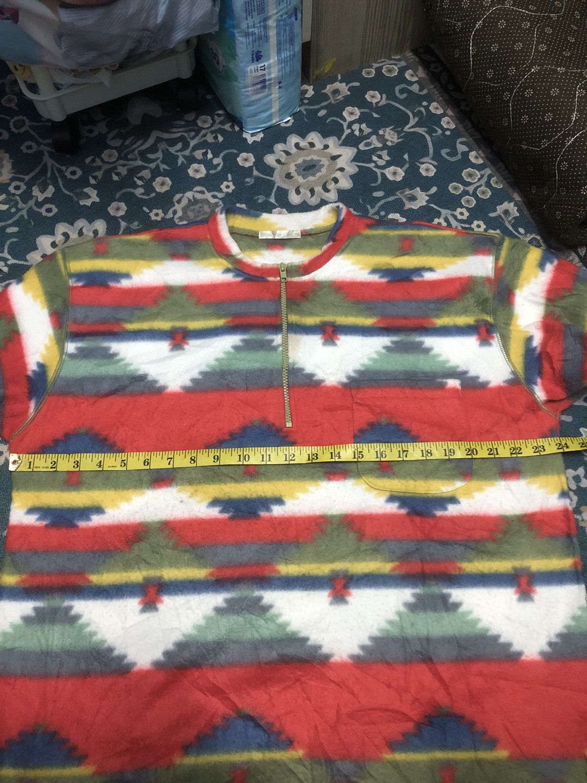 Japanese Brand × Vintage Sante reins navajo fleece sweatshirt Size US XL / EU 56 / 4 - 12 Thumbnail