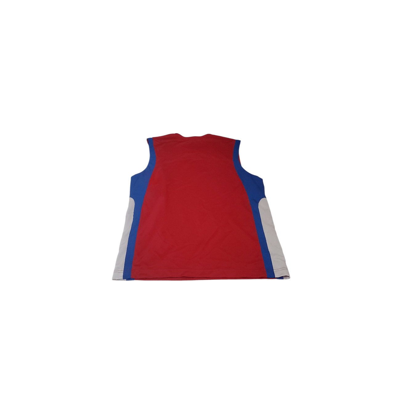 Nike Y2K Nike Embroidered Swoosh Basketball Jersey Red/Blue Size US L / EU 52-54 / 3 - 4 Thumbnail