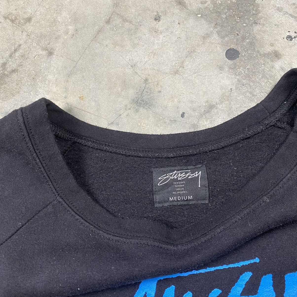 Stussy × Vintage y2k Stussy Multi Logo World Tour Crop Crewneck Size M / US 6-8 / IT 42-44 - 4 Thumbnail
