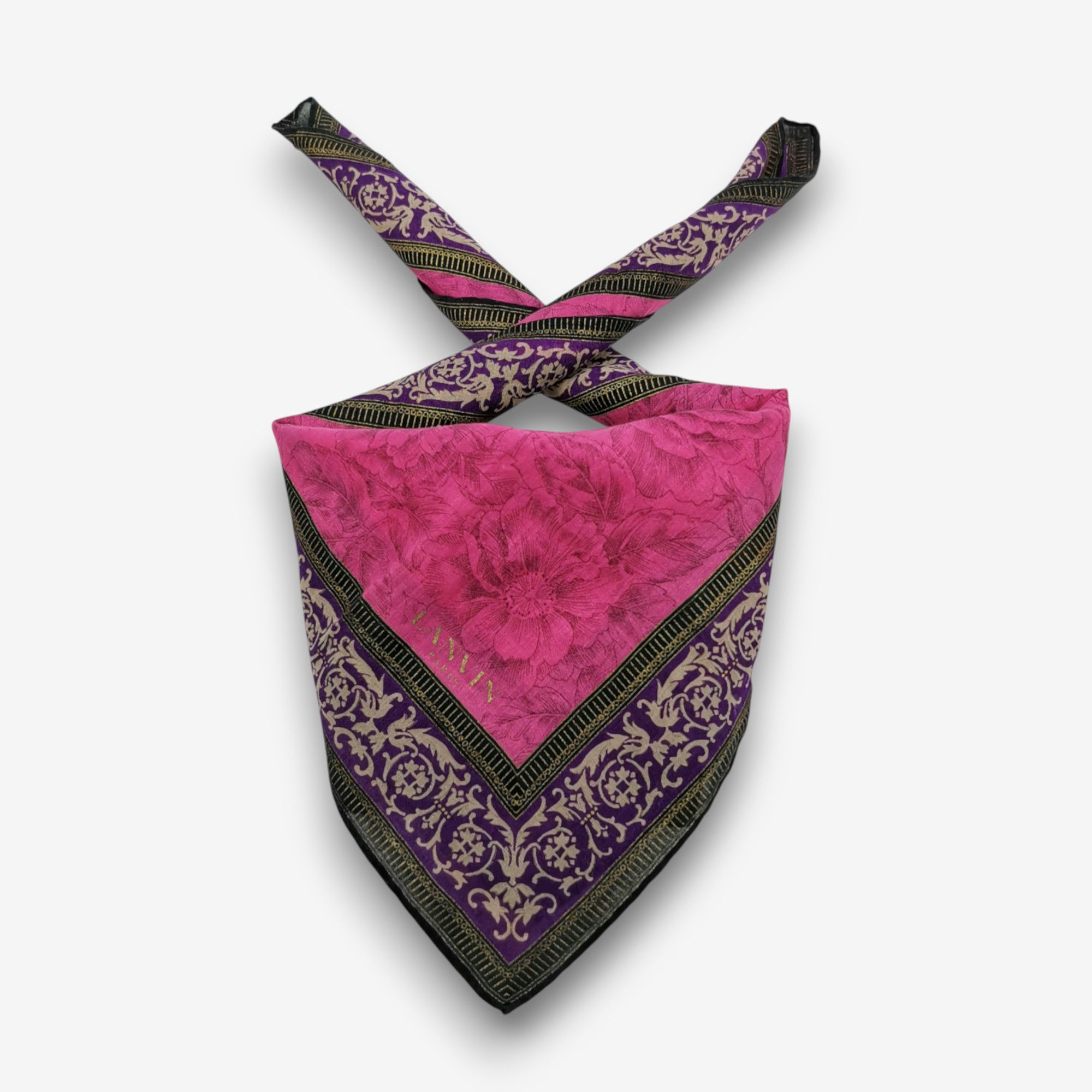 Lanvin Vintage Lanvin Handkerchief Pocket Square Bandana Size ONE SIZE - 1 Thumbnail