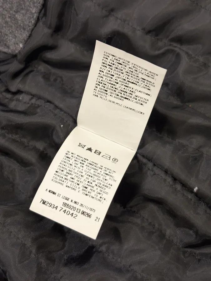Pierre Balmain AW2013 Pierre Balmain Grey Wool & Leather Teddy Bomber Jacket Size US M / EU 48-50 / 2 - 10 Thumbnail