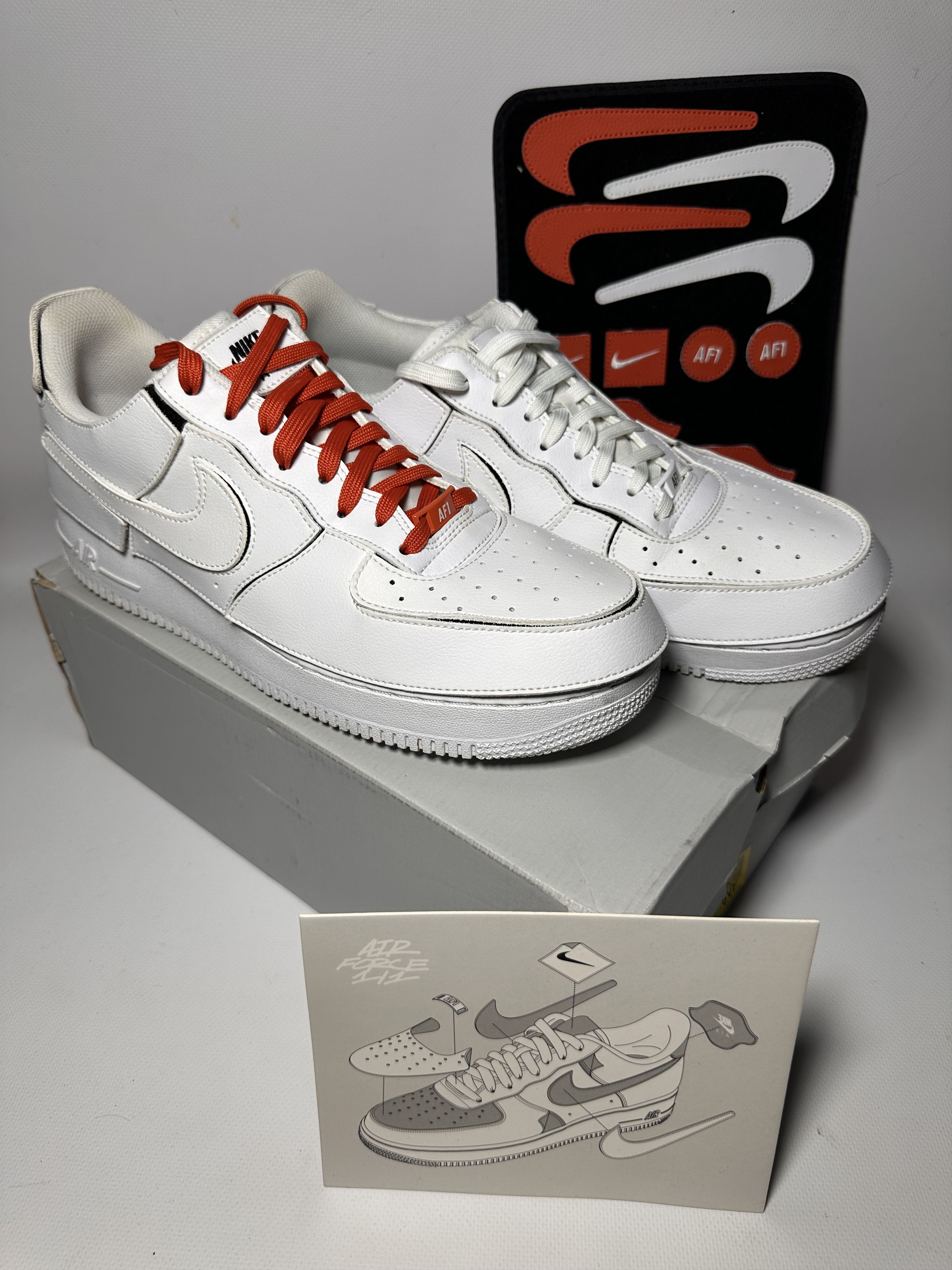 image of Nike Air Force 1/1 Cosmic Clay Shoes in White, Men's (Size 11.5)
