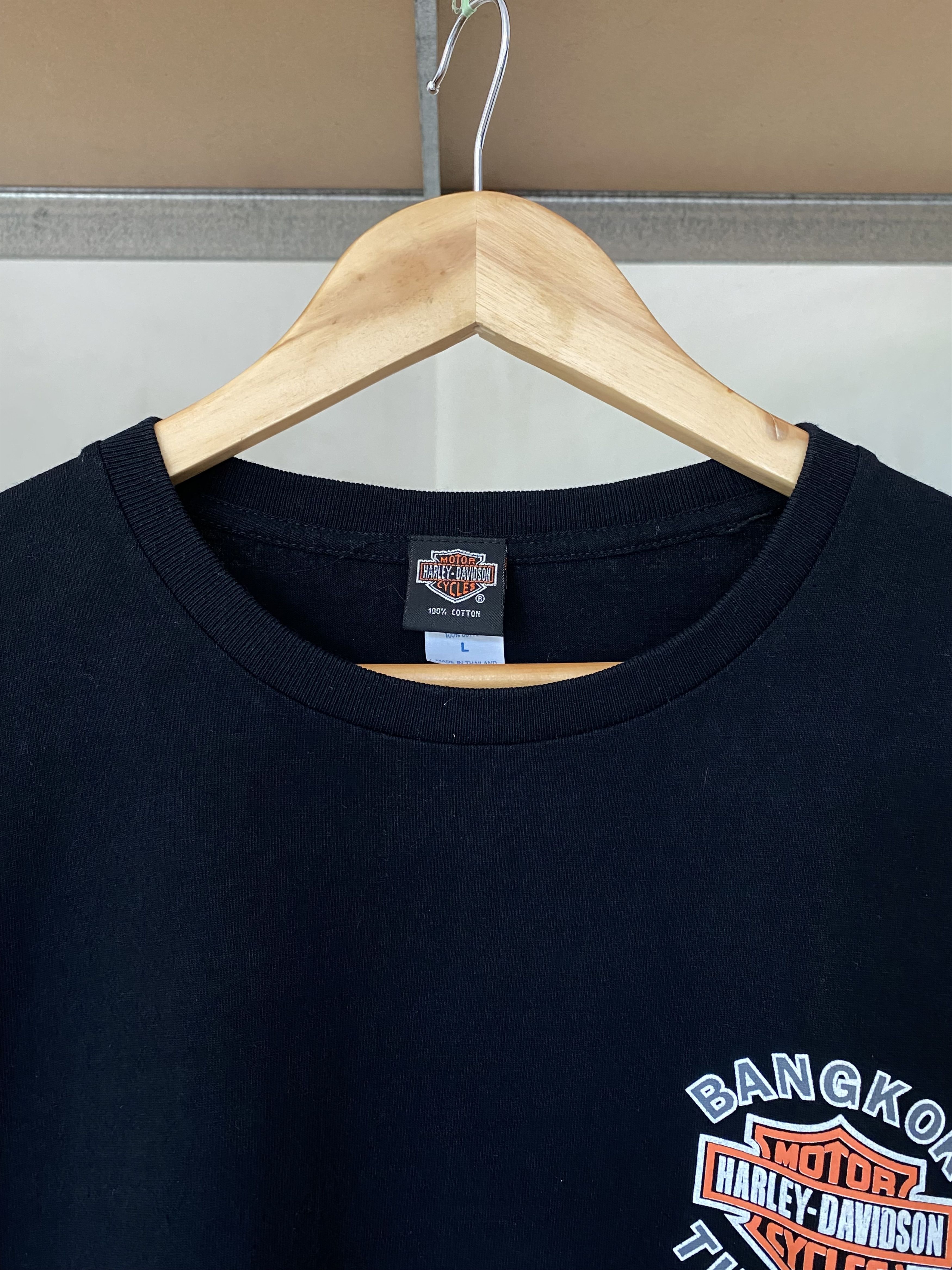 Harley Davidson Harley Davidson Bangkok Thailand Vintage Black Tee Size US L / EU 52-54 / 3 - 5 Thumbnail