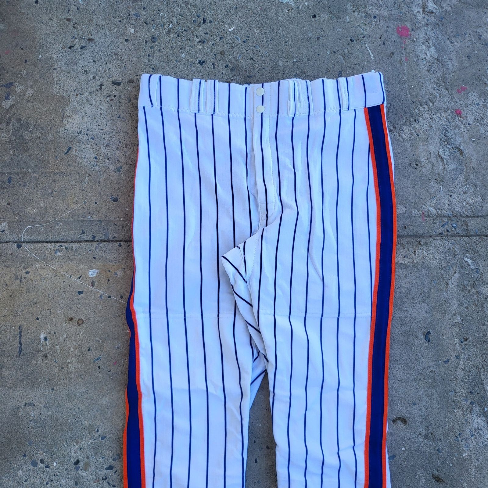 MLB Vintage New York Mets Player Issued Pants XL White Pinstripe Size US 36 / EU 52 - 2 Thumbnail