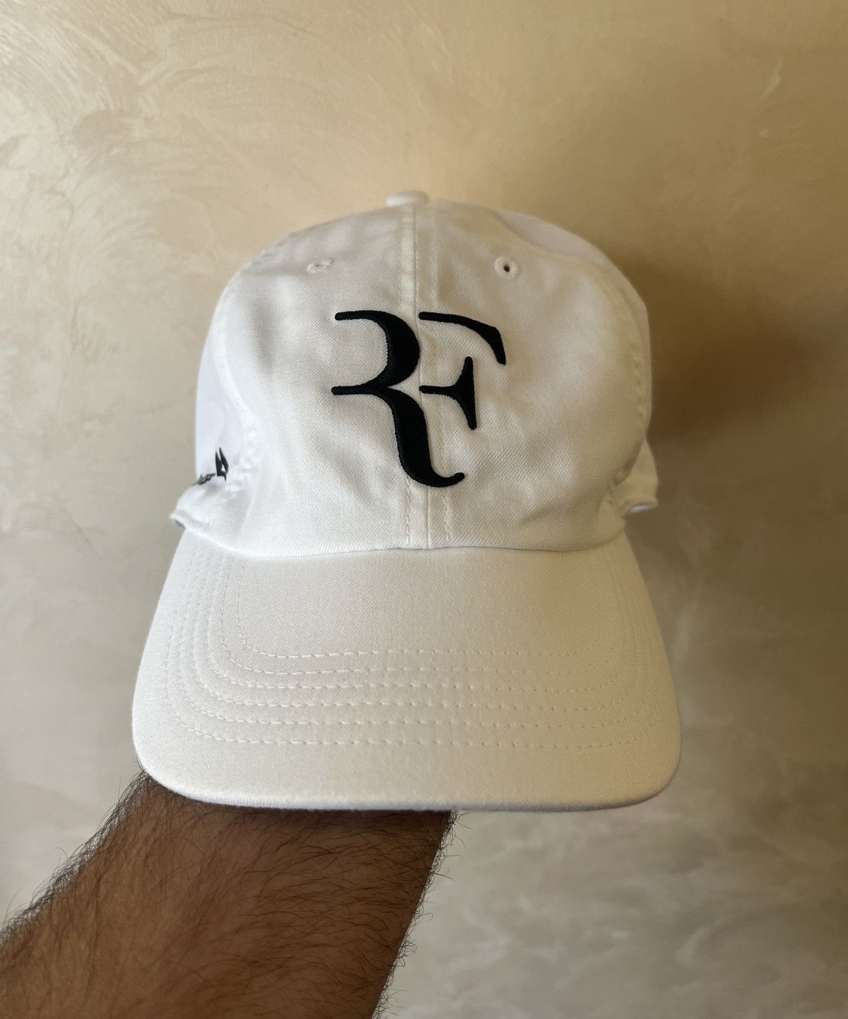 Nike Vintage Nike Roger Federer Cap Hat Tennis White Size ONE SIZE - 1 Thumbnail