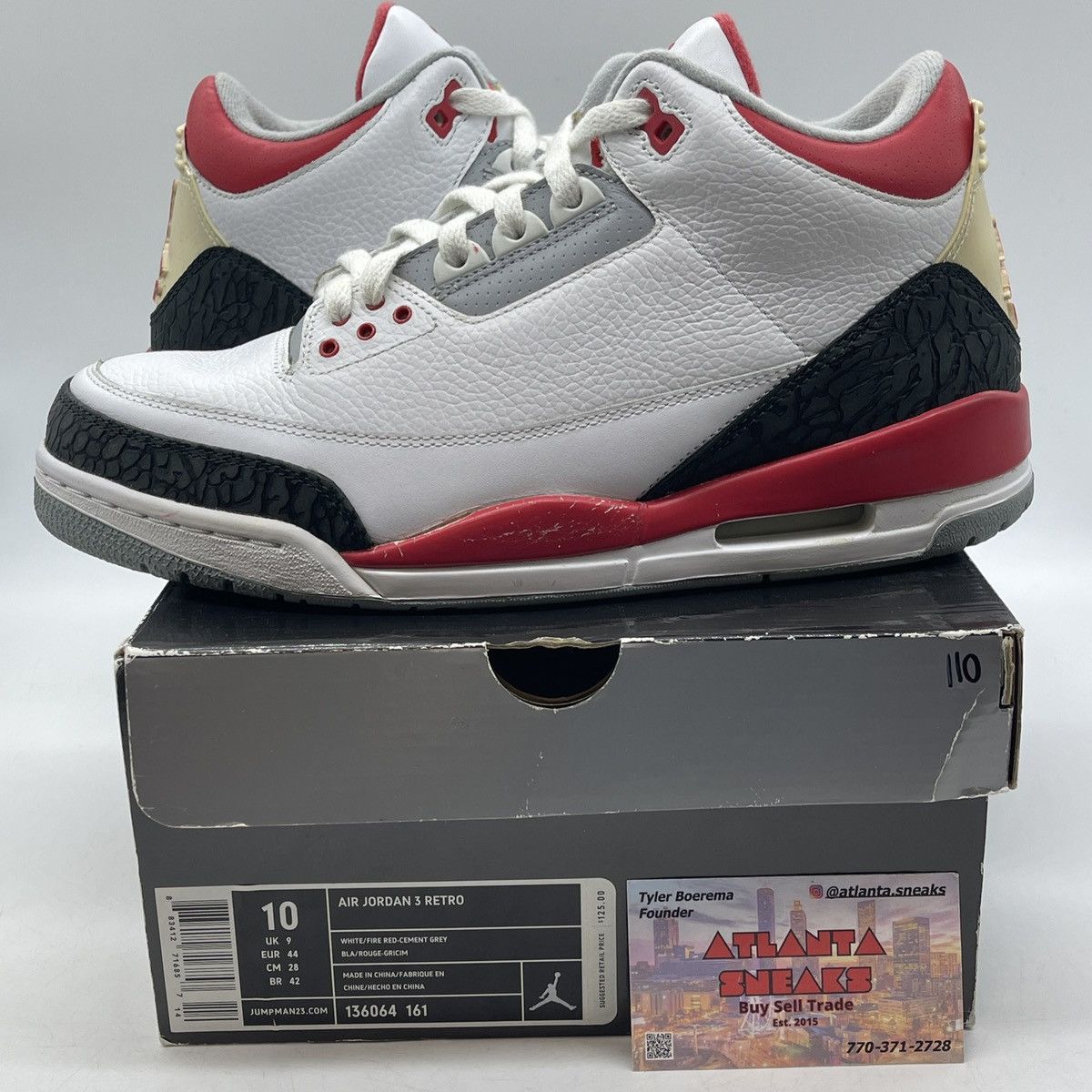 Jordan Brand Air Jordan 3 fire red Size US 10 / EU 43 - 1 Thumbnail