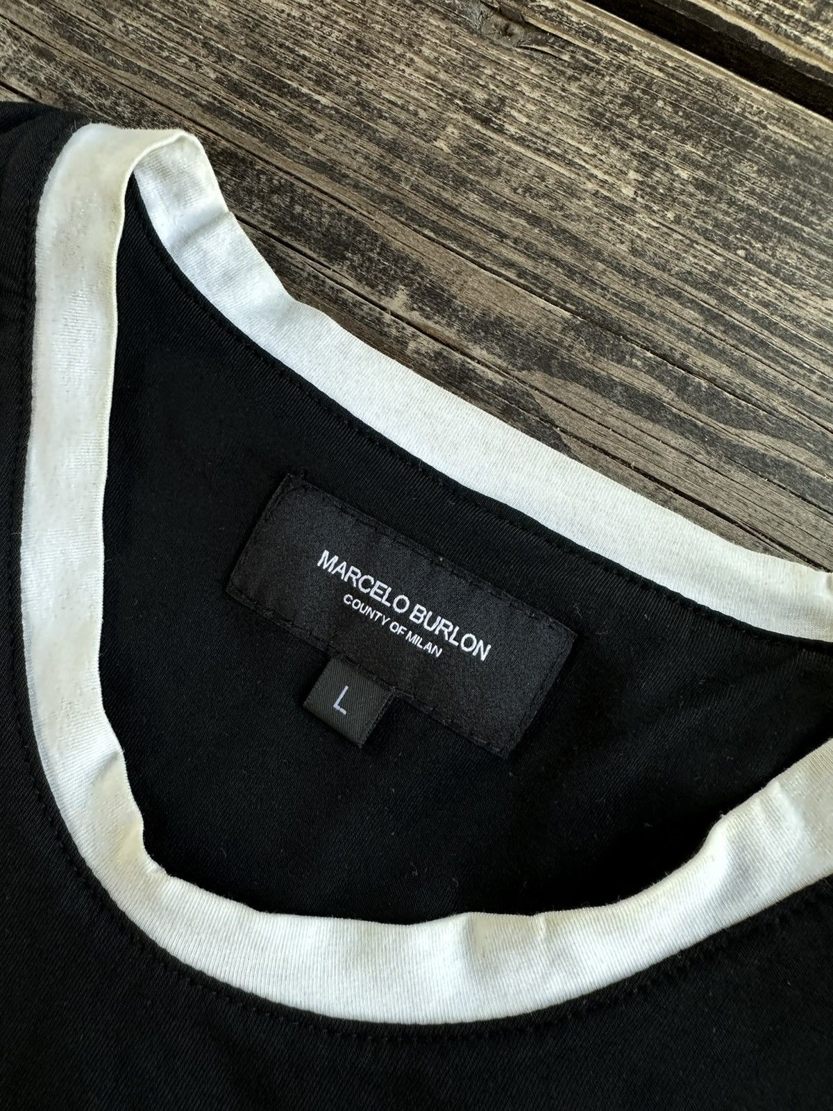 Vintage Marcelo Burlon Long Sleeve Black L Rare