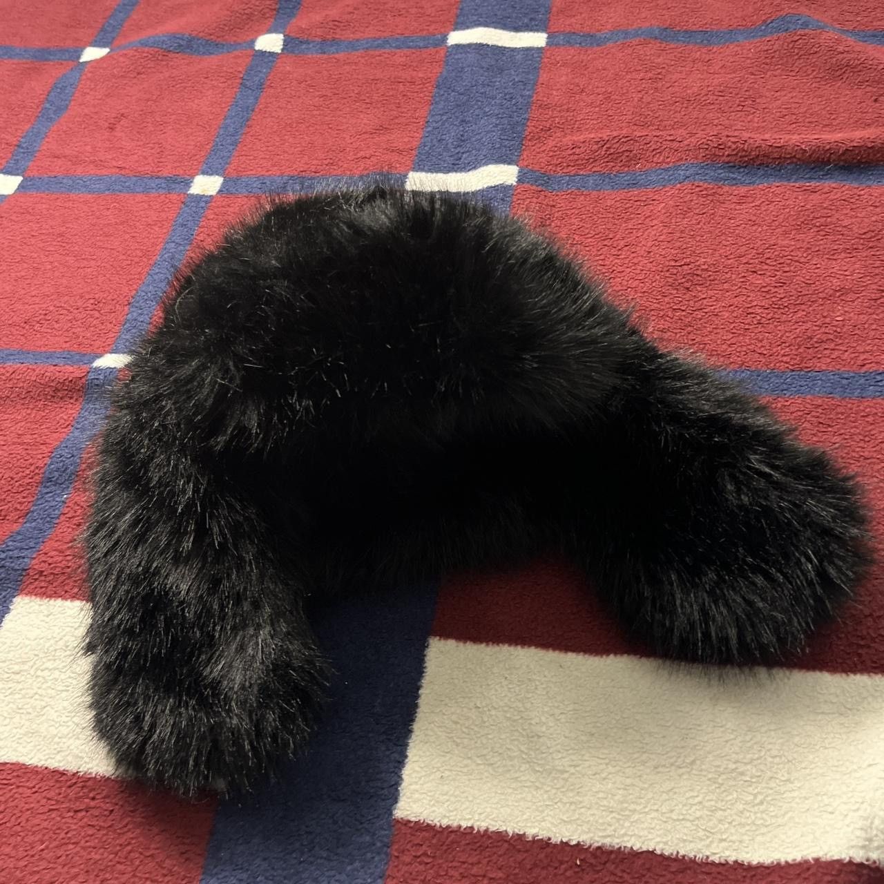 Vintage Havana Vintage Havana black faux fur trapper big chunky hat hairy Size ONE SIZE - 1 Thumbnail