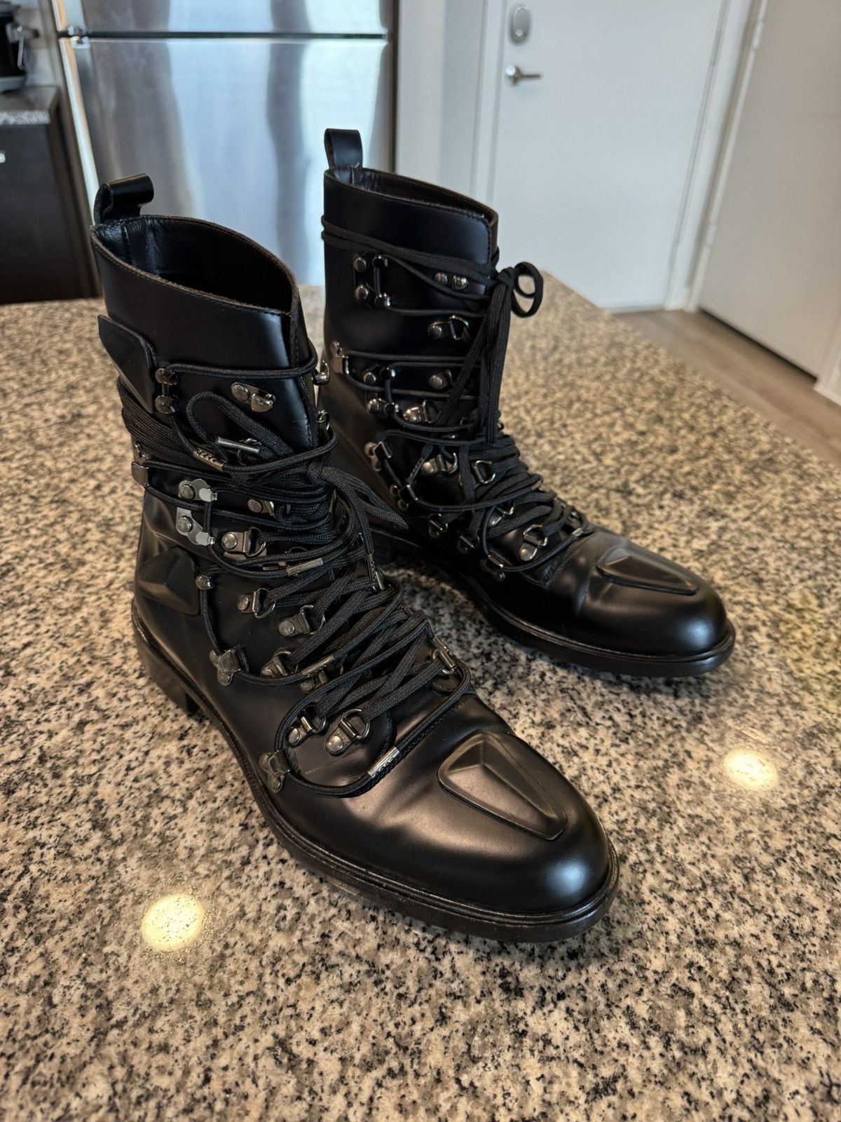 Raf Simons Raf Simons FW11 Multi-Lace Combat Boots EU40 Size US 7 / EU 40 - 6 Thumbnail