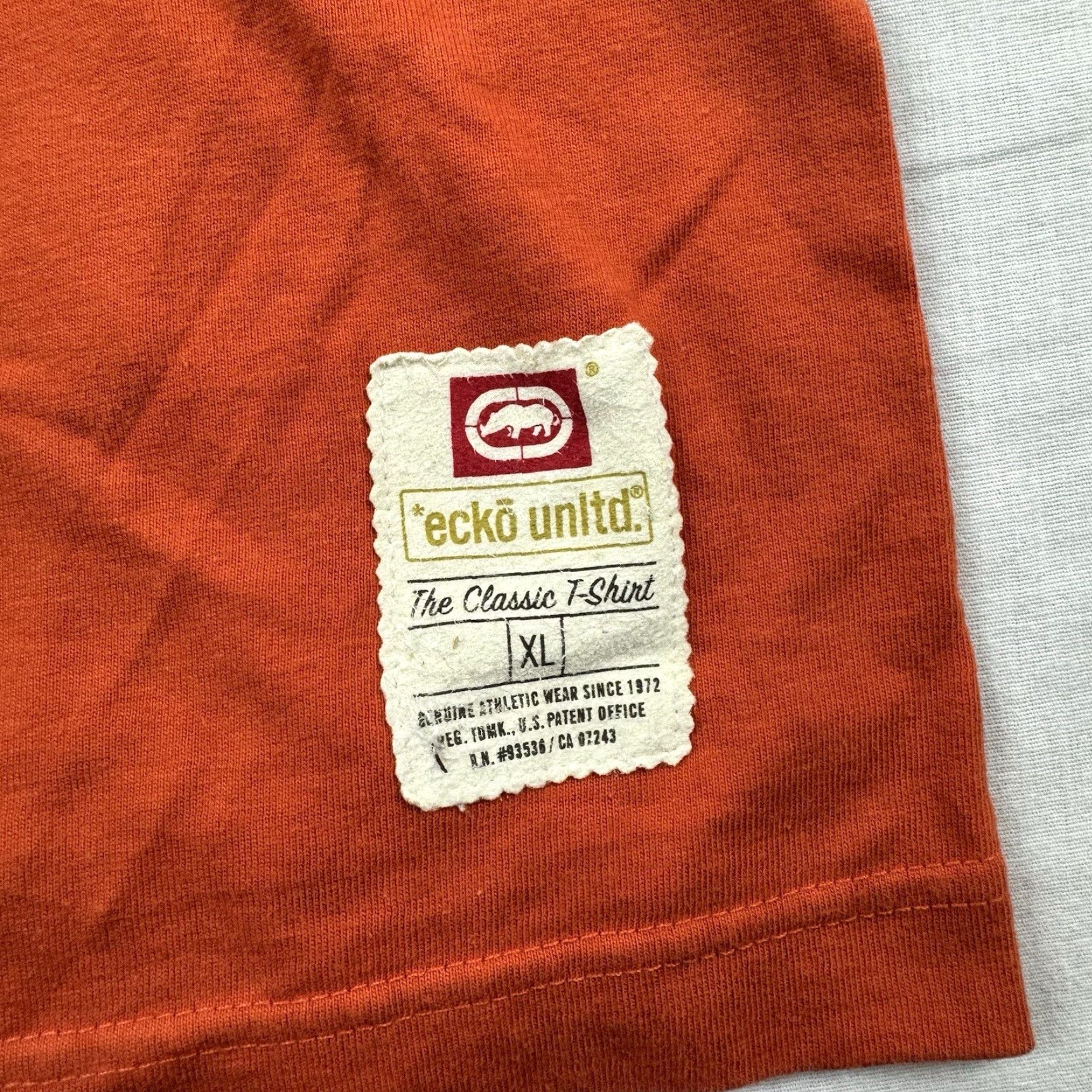 Ecko Unltd. VINTAGE Ecko Unltd T-Shirt Adult XL Orange Baggy Relaxed Hipster Punk Y2K Grunge Mens Size US XL / EU 56 / 4 - 3 Thumbnail