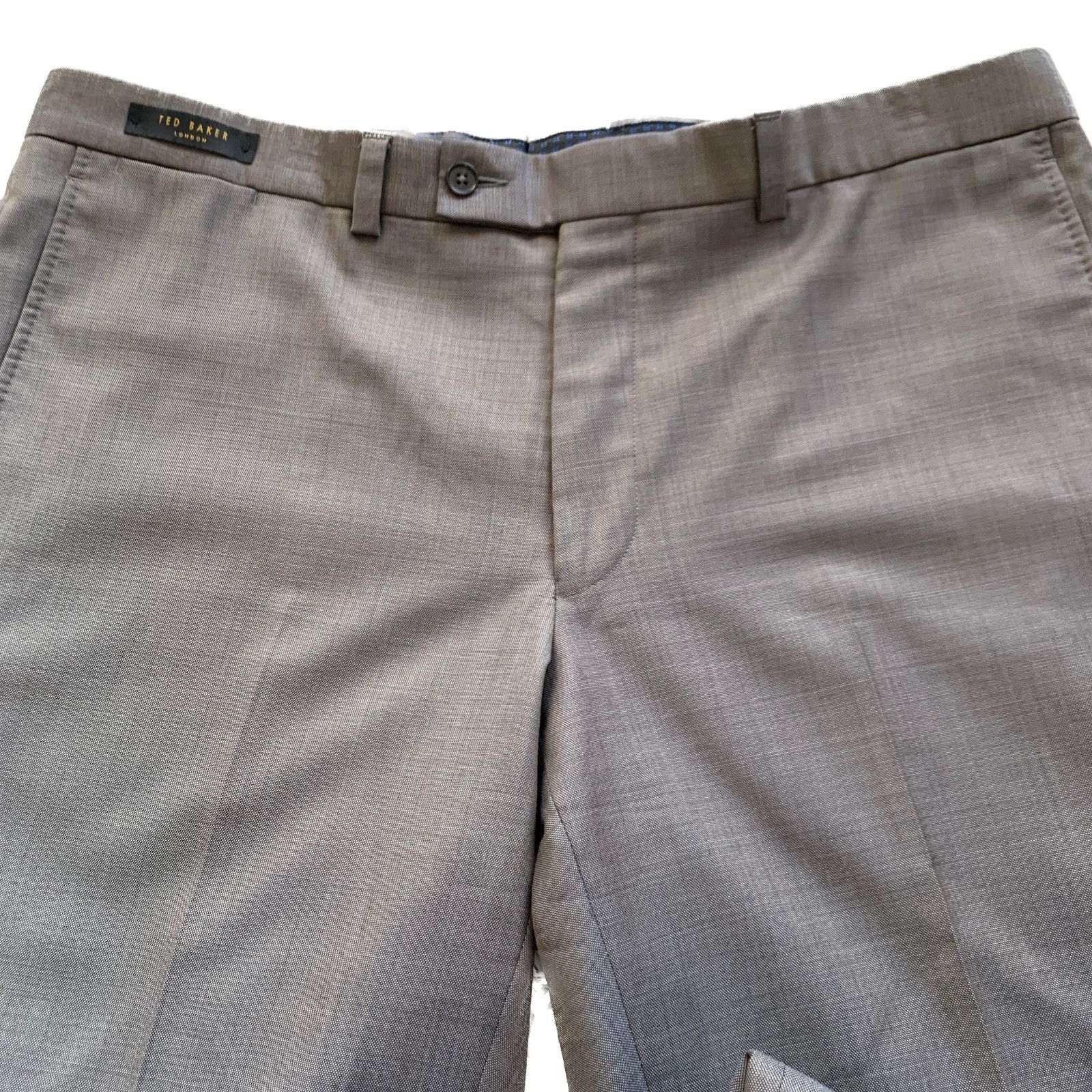 Ted Baker Ted Baker London Jefferson Pant Flat Front Wool Dress Pants Size 38R - 9 Thumbnail