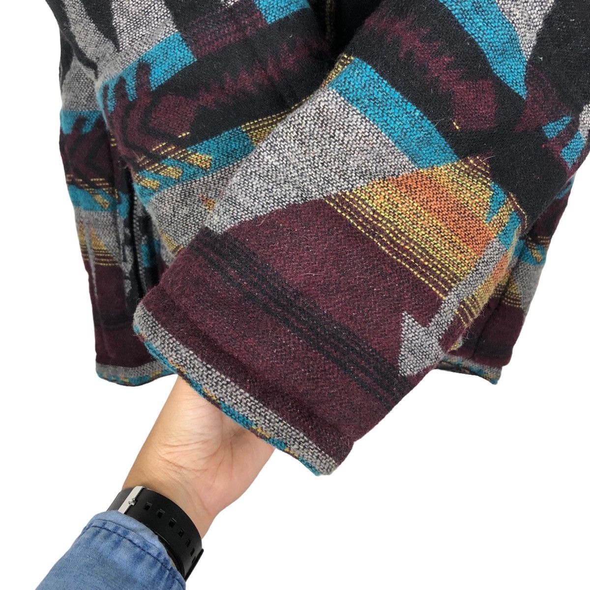 Japanese Brand 🔥90’s Vintage Navajo Aztec Design Jacket Anti Ballistic Size US M / EU 48-50 / 2 - 13 Thumbnail