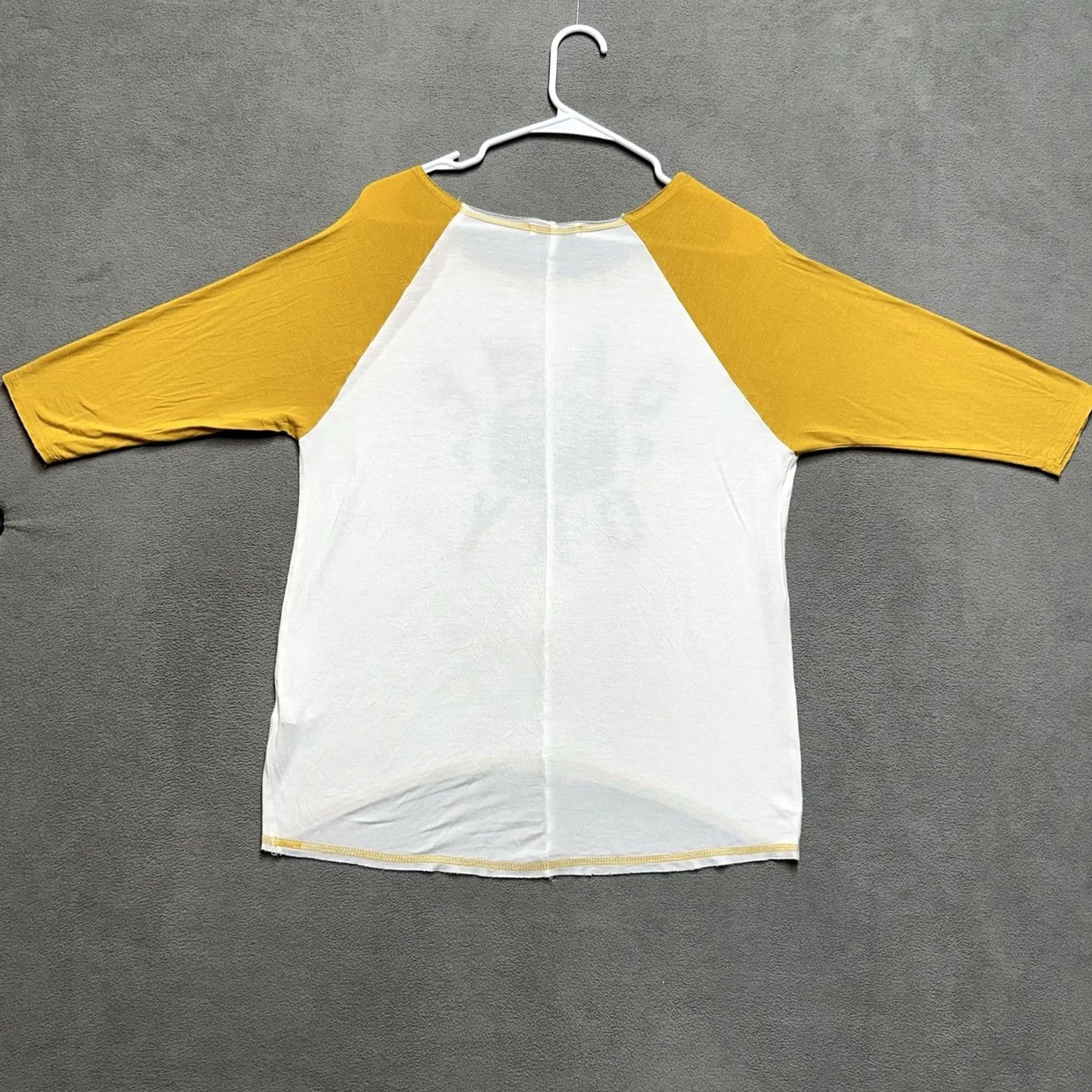 Vintage Moa Moa Shirt Women XS White Raglan Half Sleeve Rayon Stretch USA Size XS / US 0-2 / IT 36-38 - 2 Thumbnail