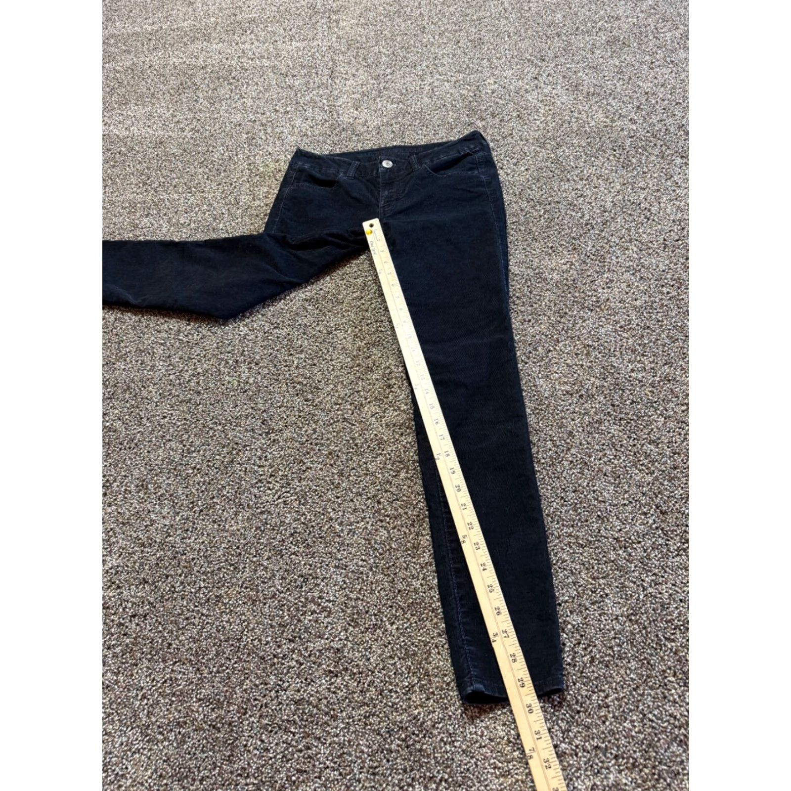 American Eagle Outfitters American Eagle Outfitters Jeans Womens 2 Black Corduroy Skinny Flex Pants Size 26" / US 2 / IT 38 - 4 Thumbnail