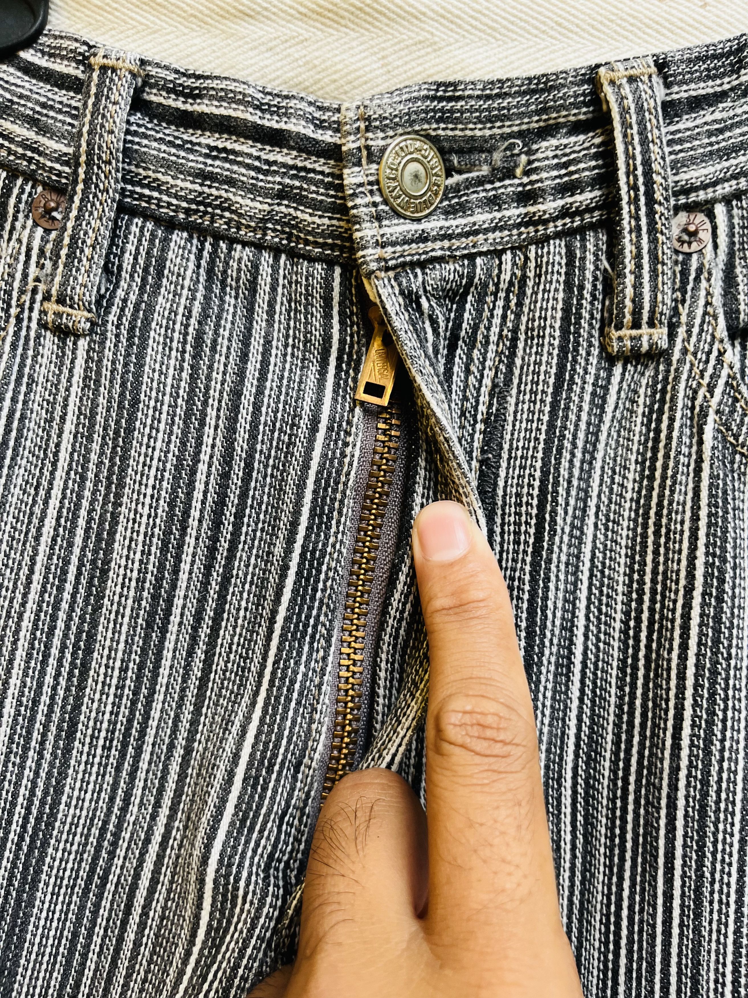 Japanese Brand × Vintage Vintage Blue Way Striped Japanese Designer Fashion Style Size US 29 - 7 Thumbnail