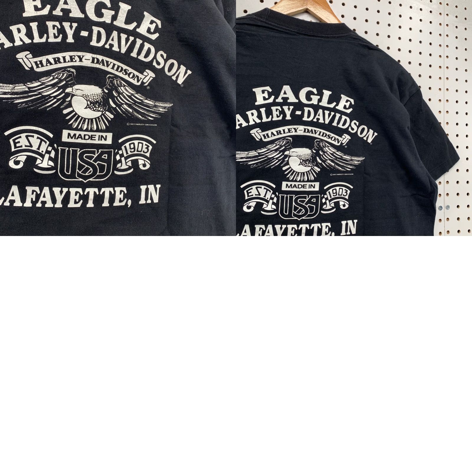 Harley Davidson VINTAGE Harley-Davidson Shirt Mens XL Black 90 Fairweather Biker Single Stitch Graphic Print Crew Neck Short Sleeve USA 1990s Boys Girls Mens Womens Size US XL / EU 56 / 4 - 10 Thumbnail